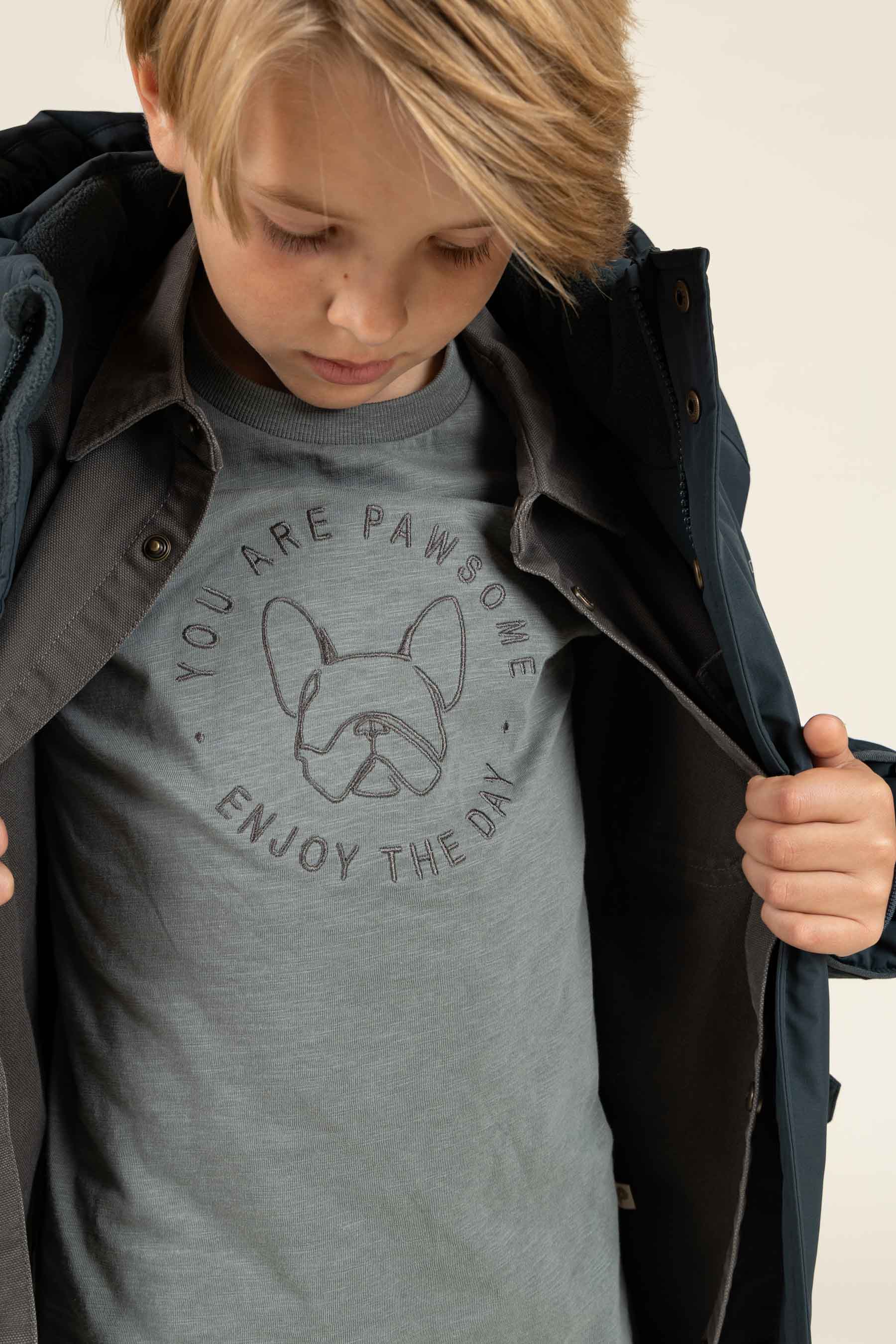 Slub Jersey T-shirt met lange mouwen - Tween - Dusty Dark Green | 100835 Kevin