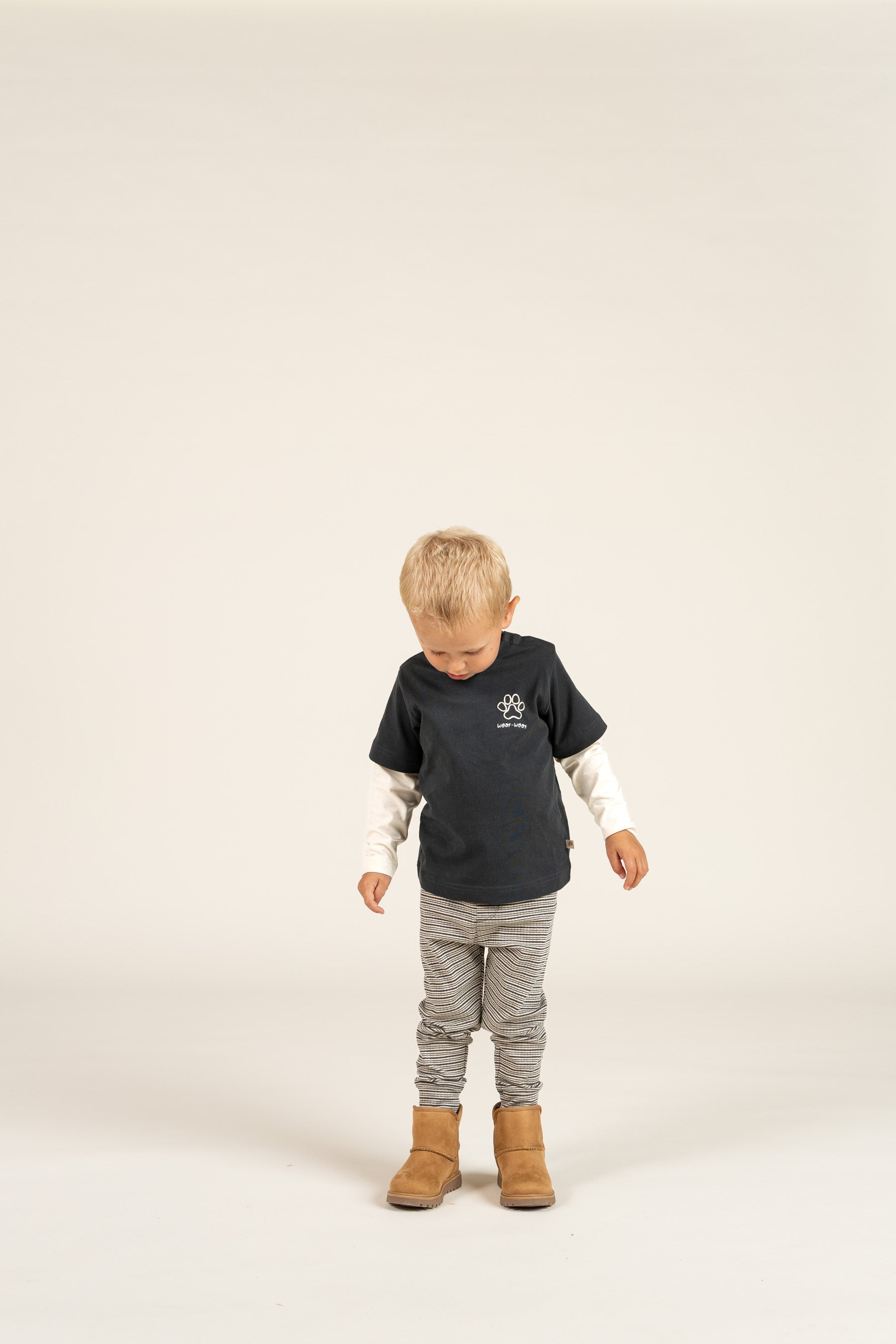 Boxy T-shirt met dubbele mouwen - Kids - Forest Green | 100840 Alex