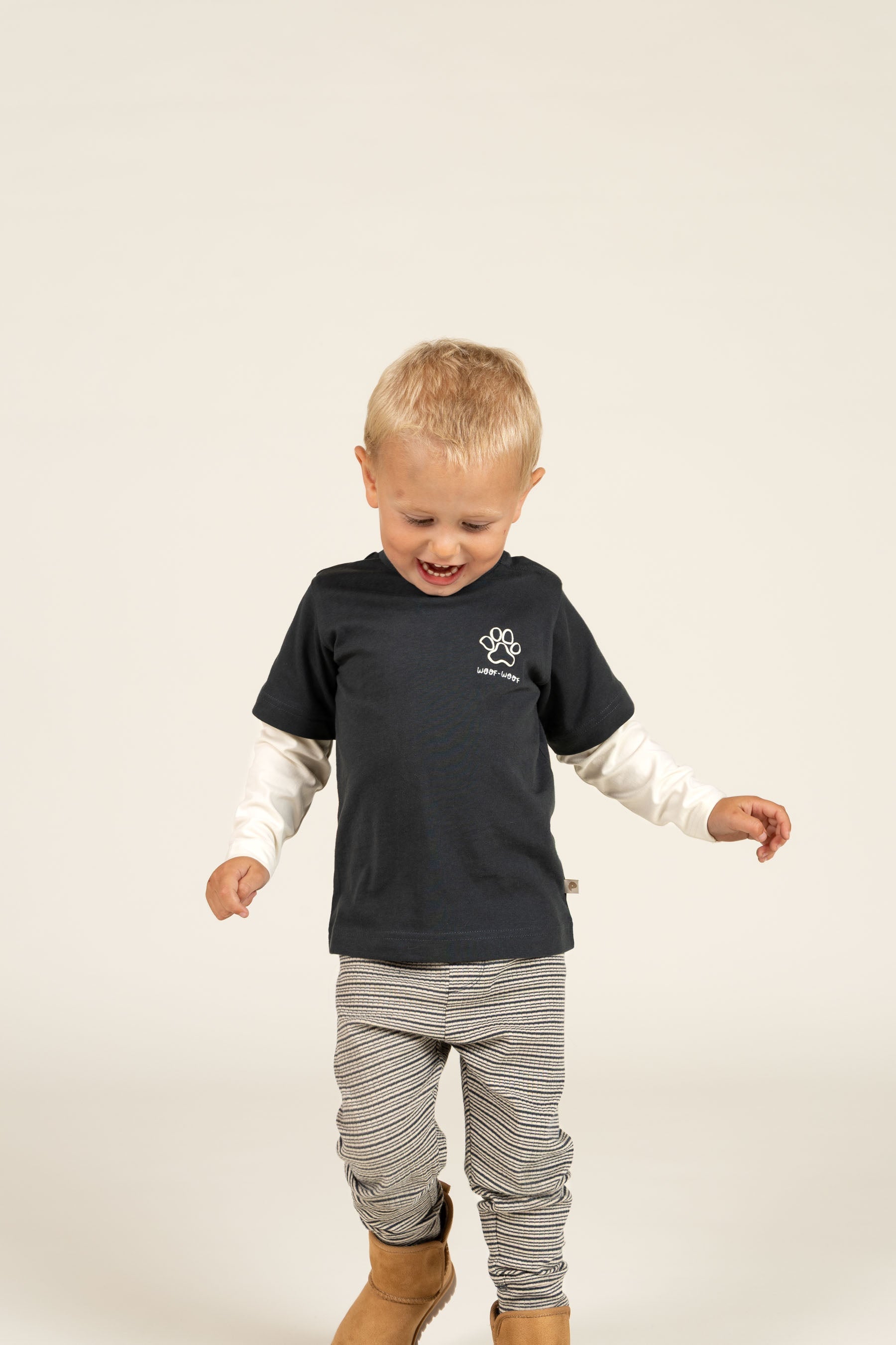 Katoenen ribbroek - Kids - Forest Green Stripe | 100570 Manson