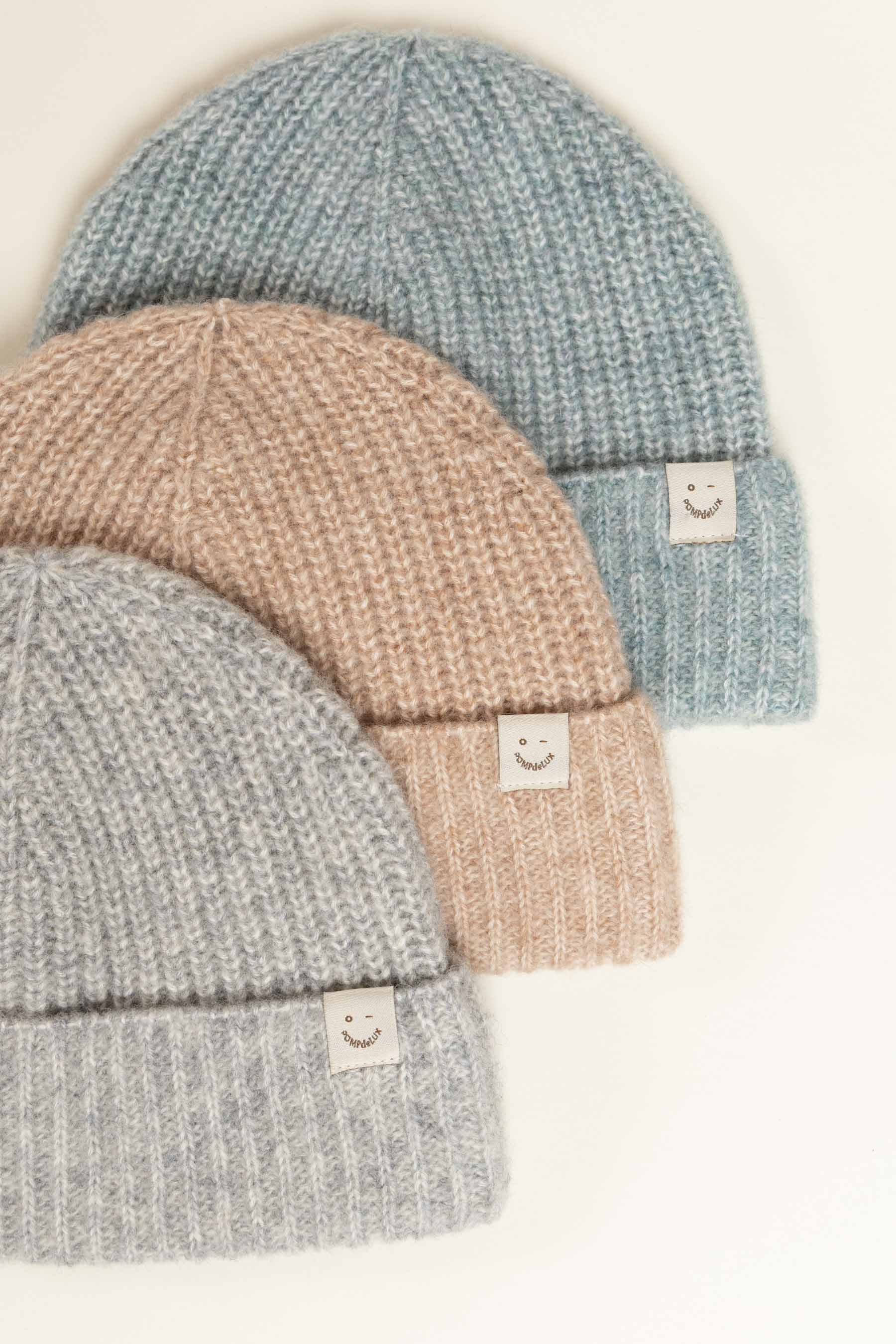 wollen muts - All - Grey Melange | 100749 Cork