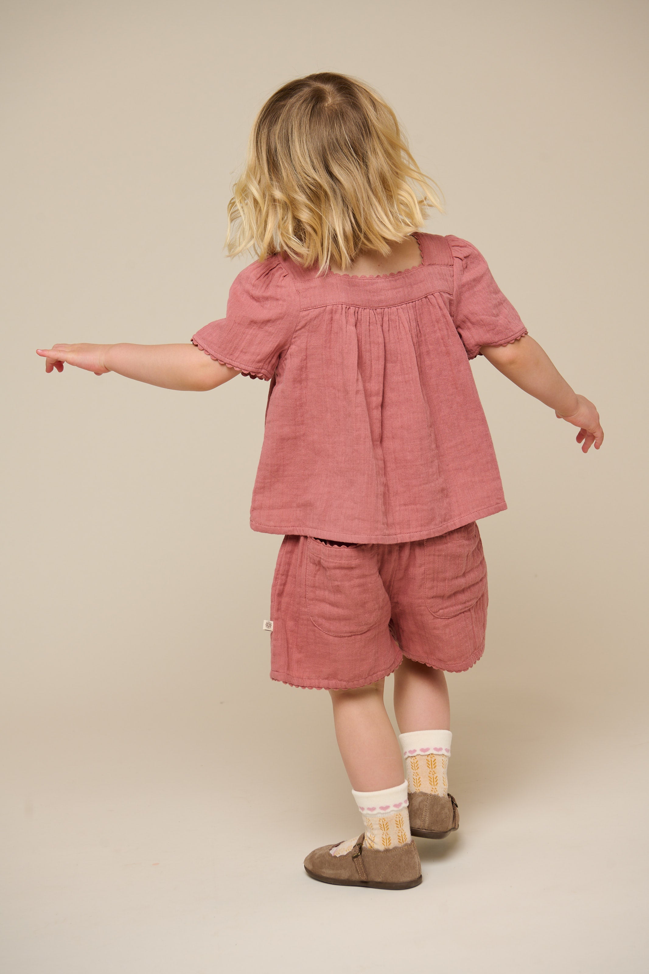 Gaas Shorts - Kids - Old Rose | 100926 Jasmine