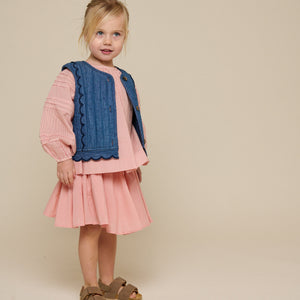 Katoenen rok met Ric Rac ruche - Kids - Rose Tan | 101037 Alma