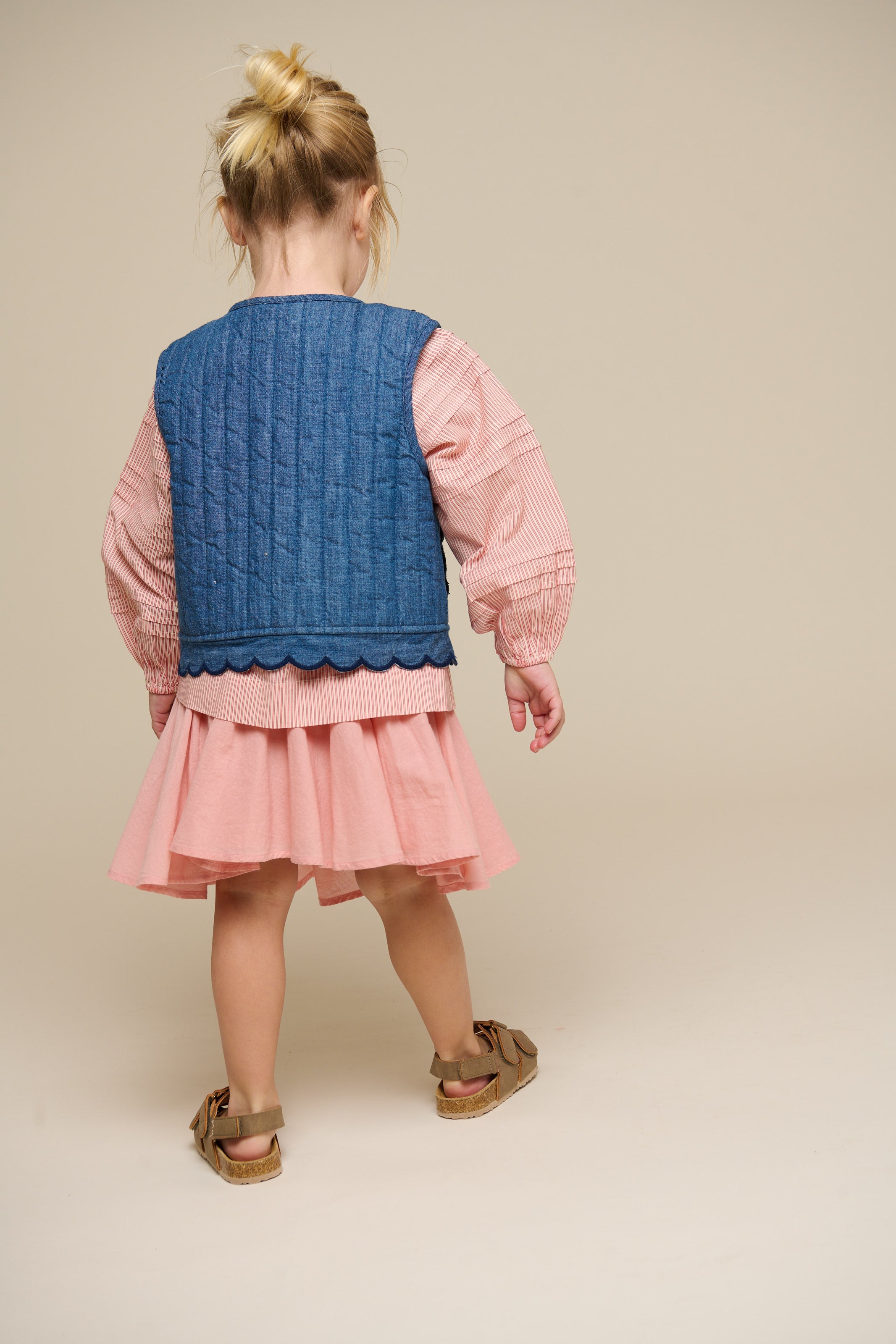 Katoenen rok met Ric Rac ruche - Kids - Rose Tan | 101037 Alma