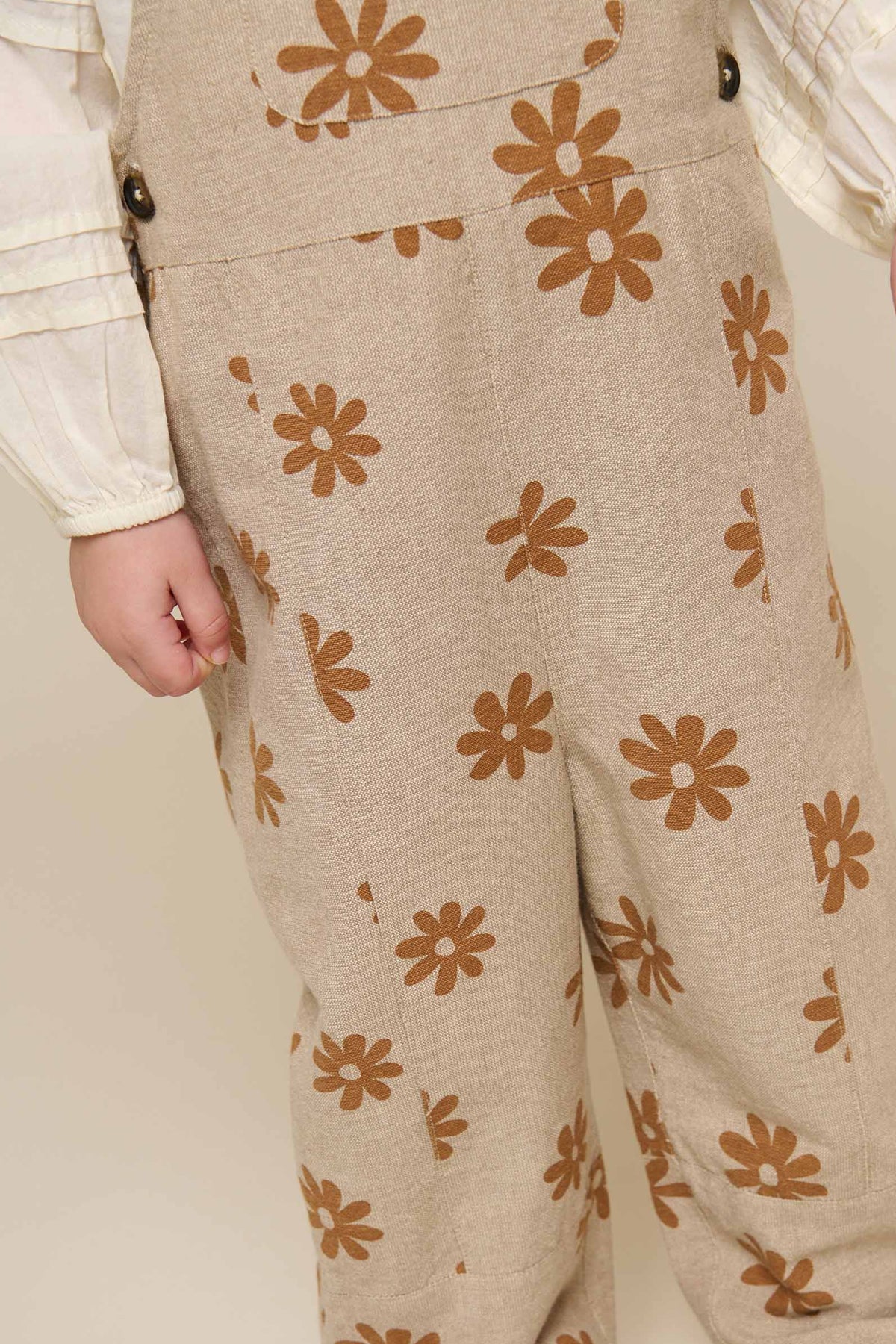 Bedrukte Katoenen Overall - Kids - Sand | 101210 Molly