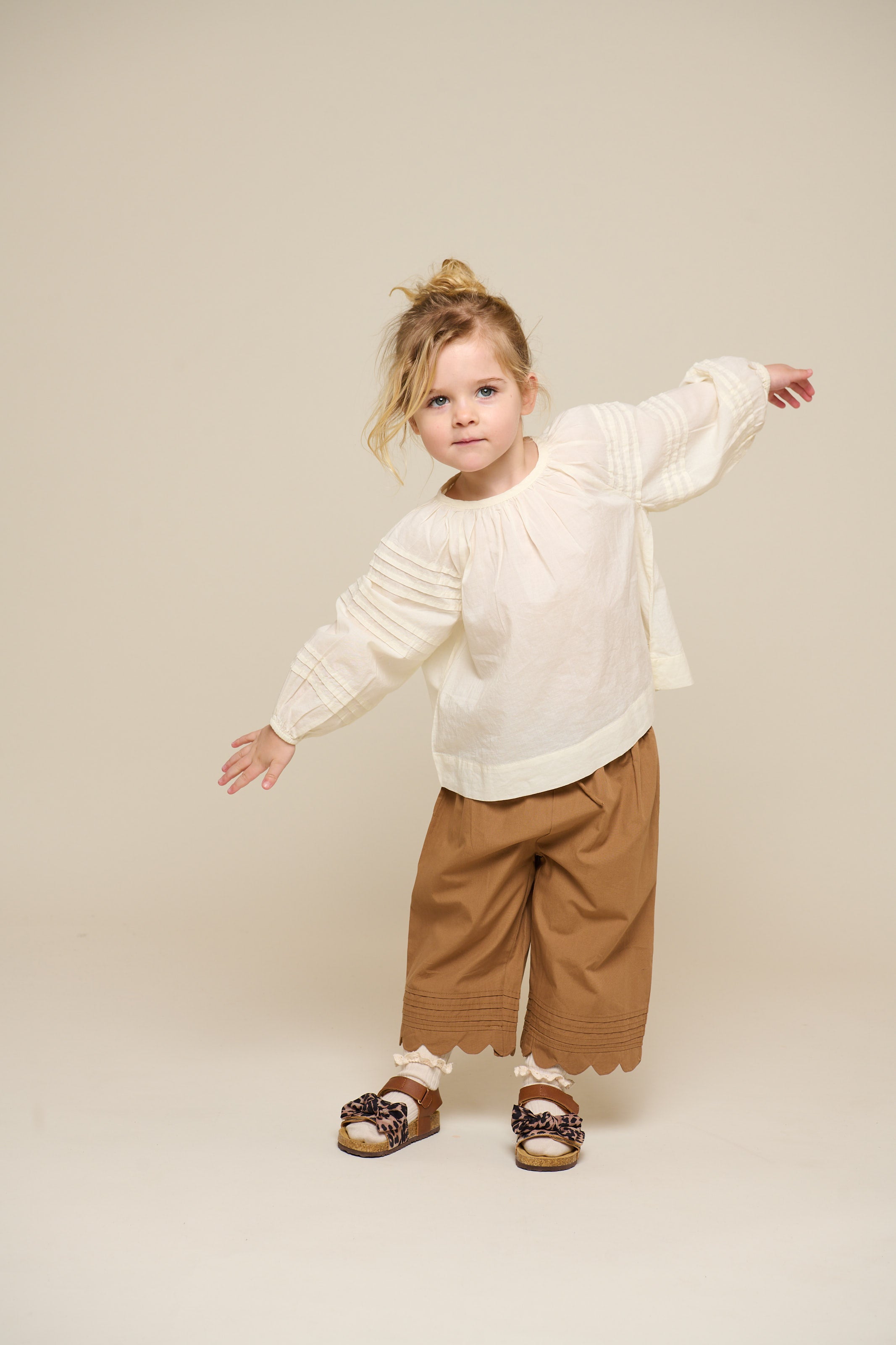 Blouse met lange mouwen - Kids - Offwhite | 100988 Willa