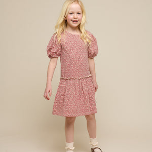 Jersey jurk - Tween - Cherry Red | 101226 Lea