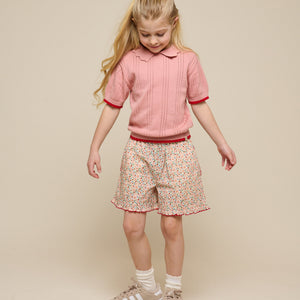 Roze gebreide polo - Tween - Rose | 101242 Helena