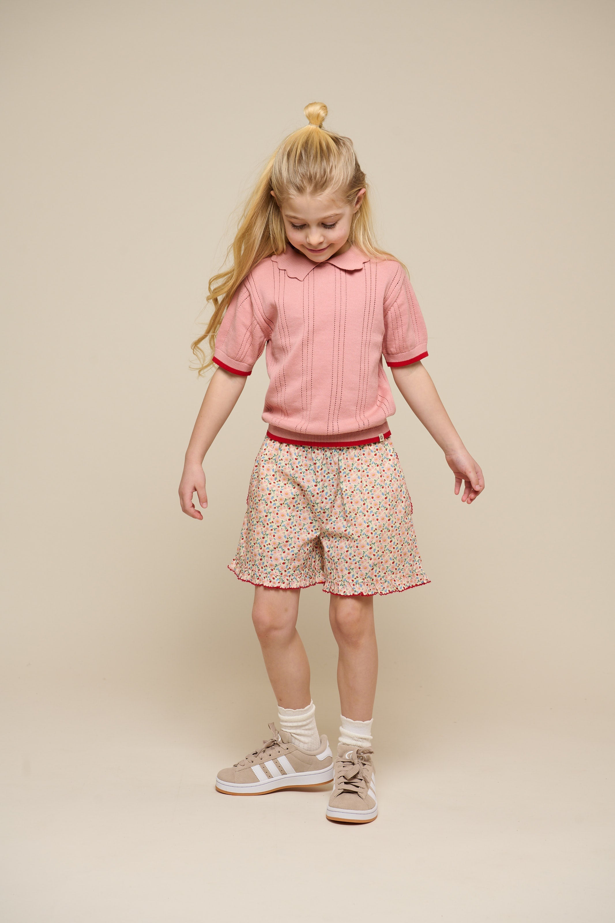 Roze gebreide polo - Tween - Rose | 101242 Helena