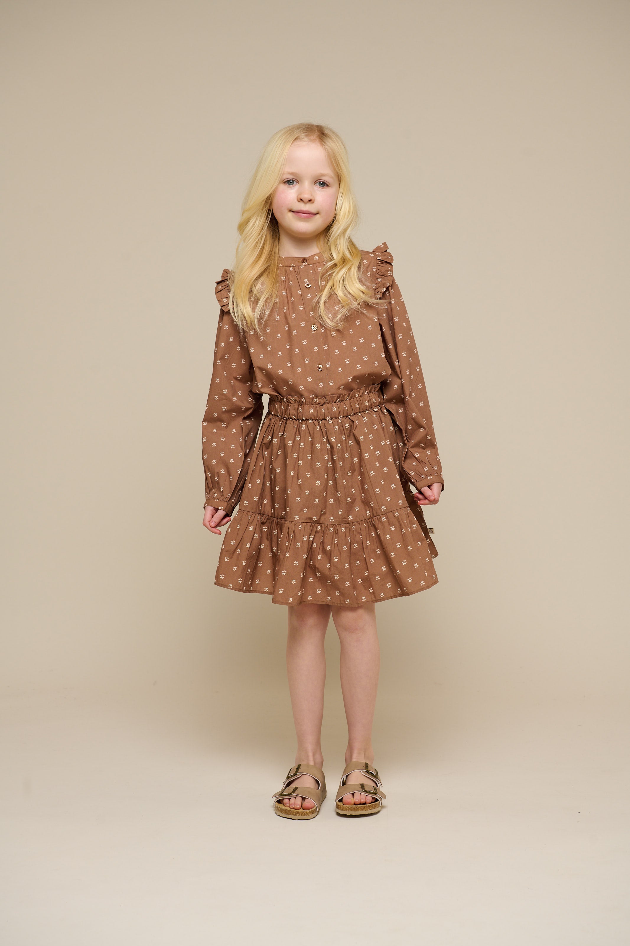 Bedrukte Popeline Overhemdblouse - Tween - Coconut | 101088 Camilla