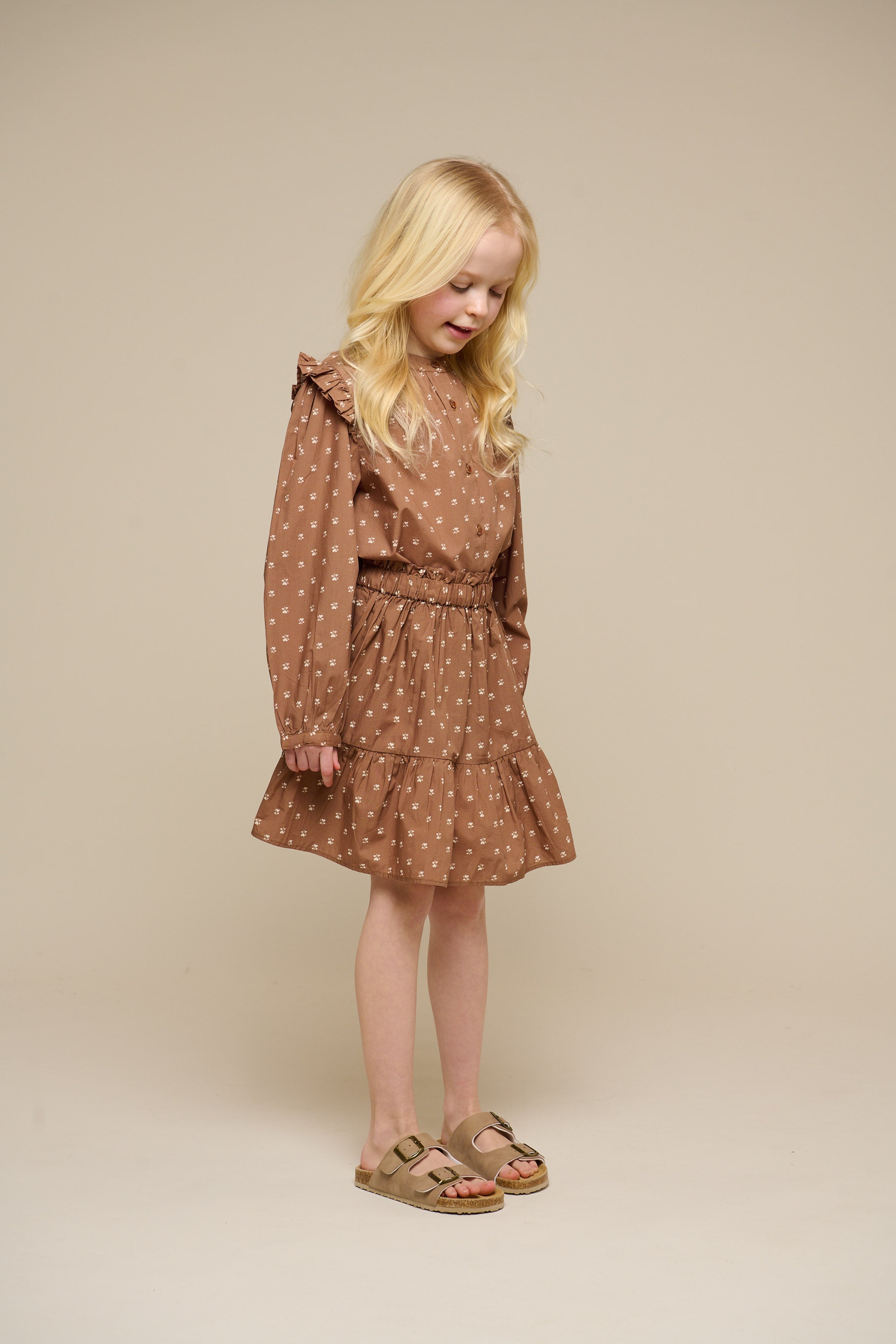 Bedrukte poplin rok - Tween - Coconut | 101086 Camilla