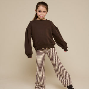 Sweatshirt met strikdetail - Tween - Chocolate | 100815 Ruth