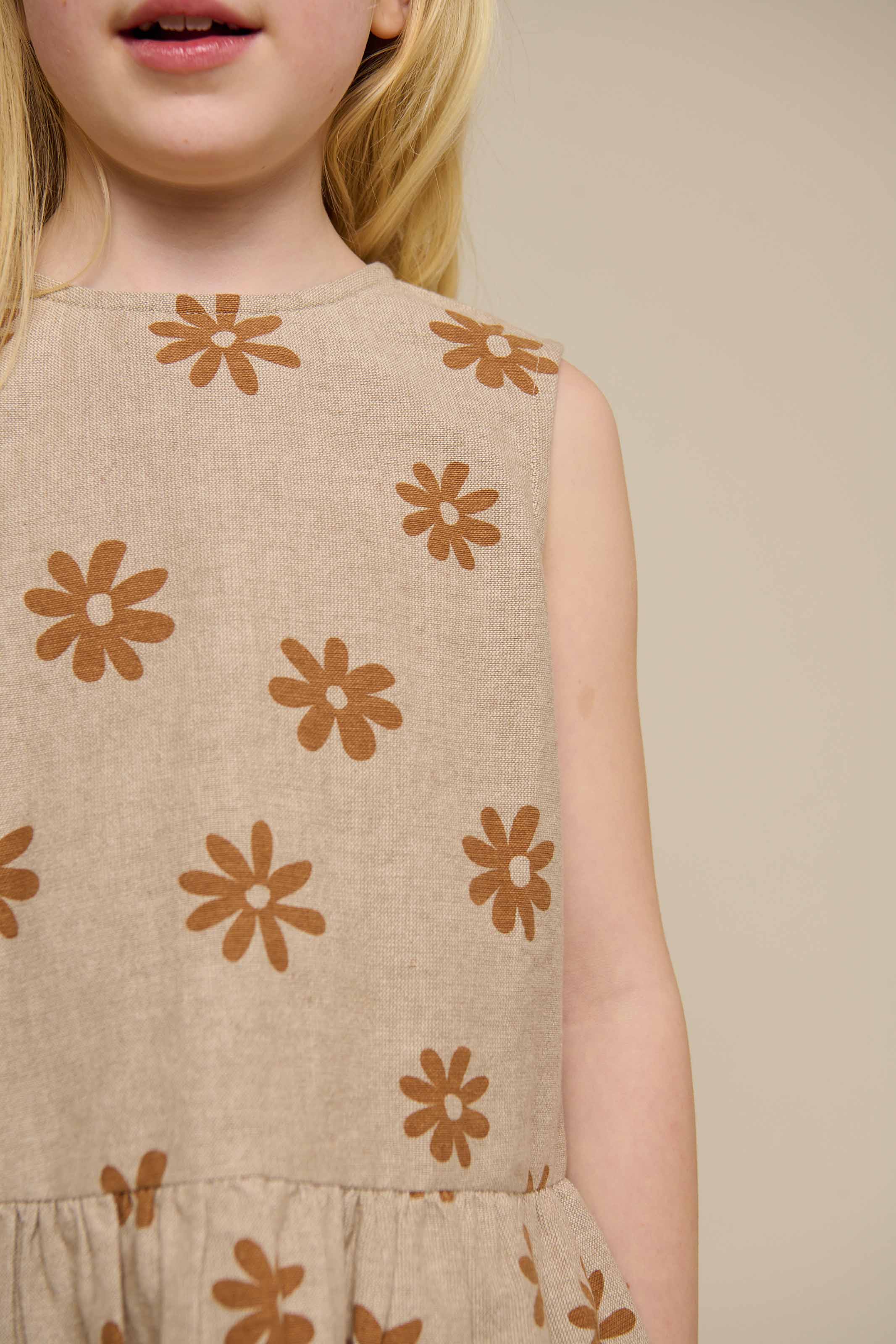 Bedrukte Katoenen Top - Tween - Sand | 101206 Molly