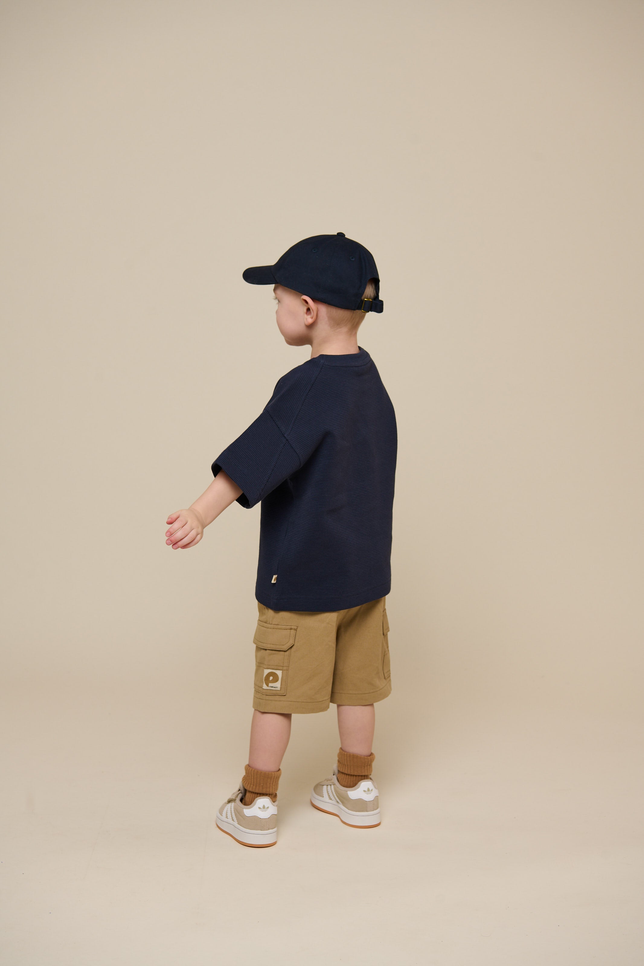 Wafel T-shirt - Kids - Navy | 101152 Evan
