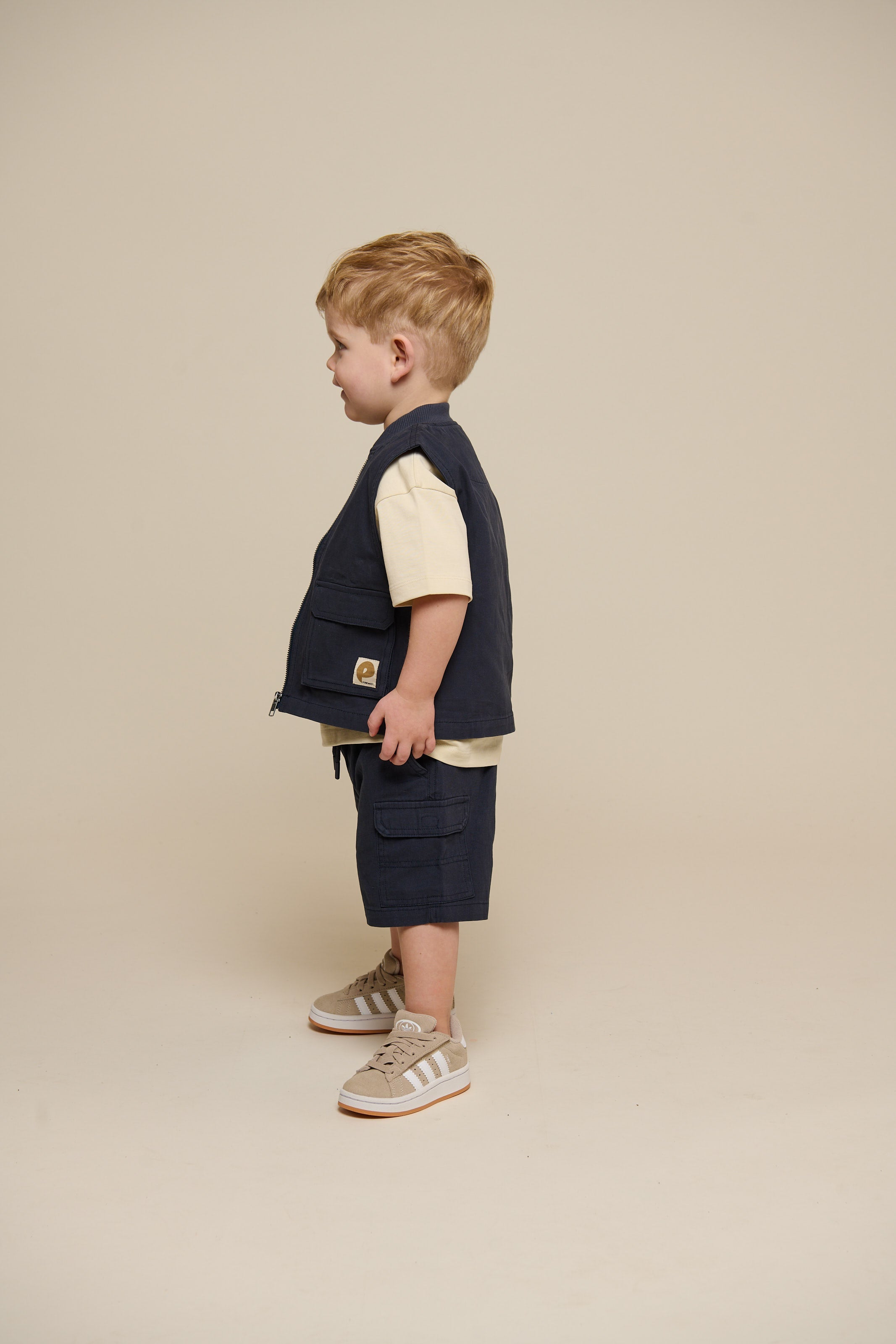Canvas Cargo Gilet - Kids - Navy | 101130 Isack
