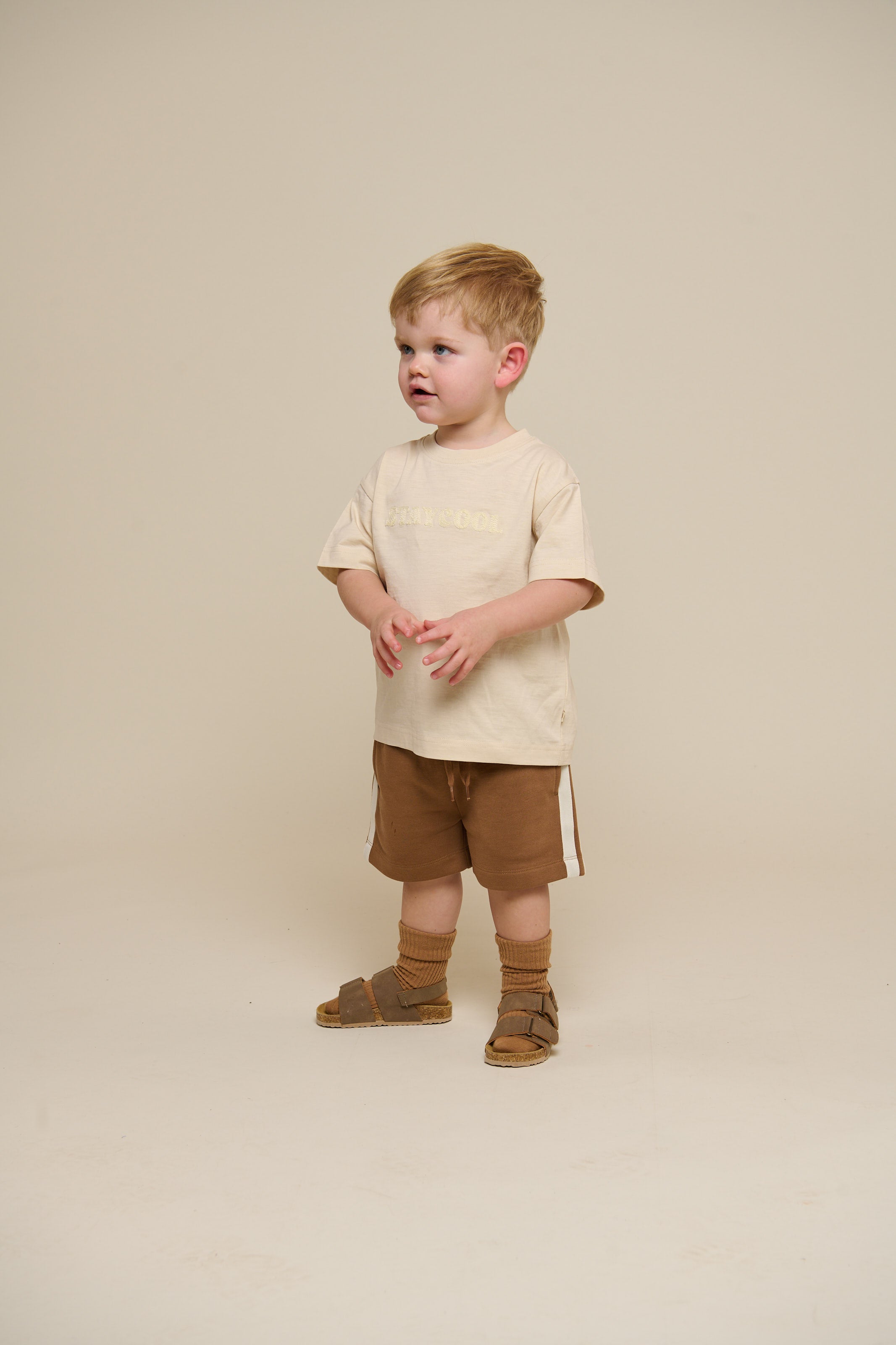 Sweatshorts met tape - Kids - Coconut | 101263 Carter