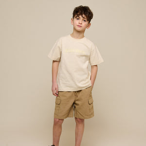 Slub jersey Borduur T-shirt - Tween - Off White | 101160 Villum