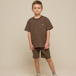 Gestreepte Jersey Shorts - Tween - Dark Brown | 101182 Otto