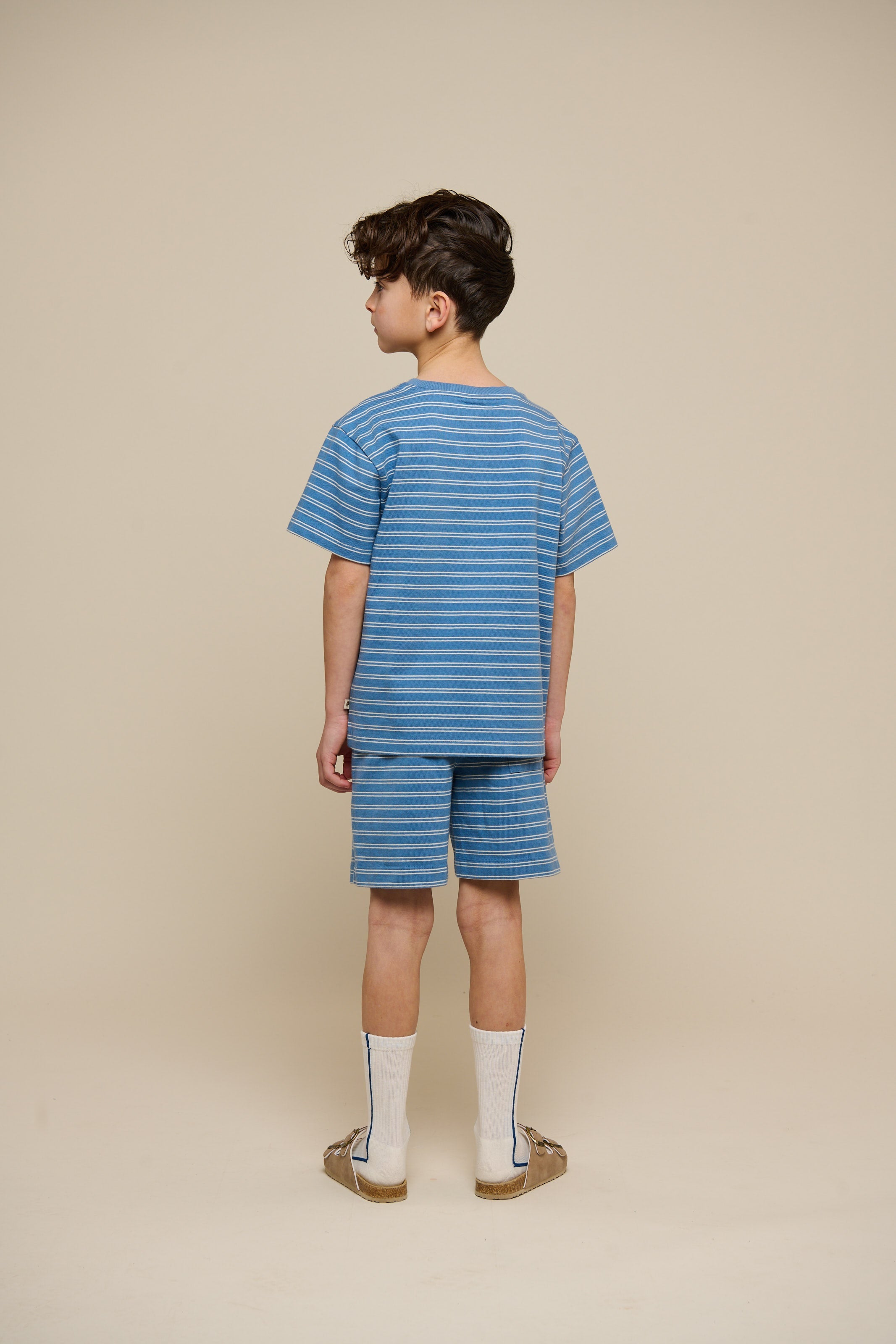 Gestreepte Jersey Shorts - Tween - Dusty Blue | 101184 Otto