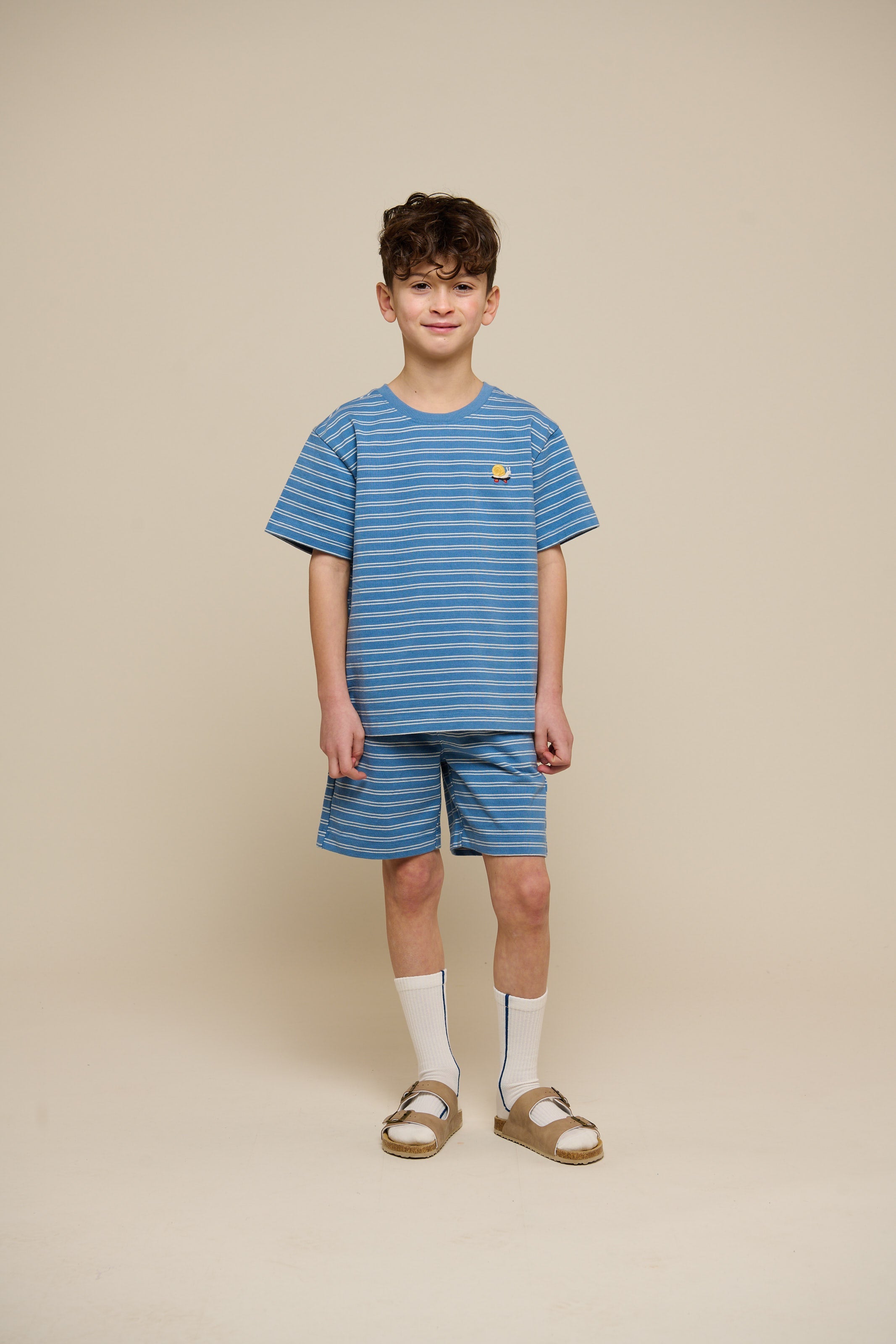 Gestreept T-shirt - Tween - Dusty Blue | 101180 Otto
