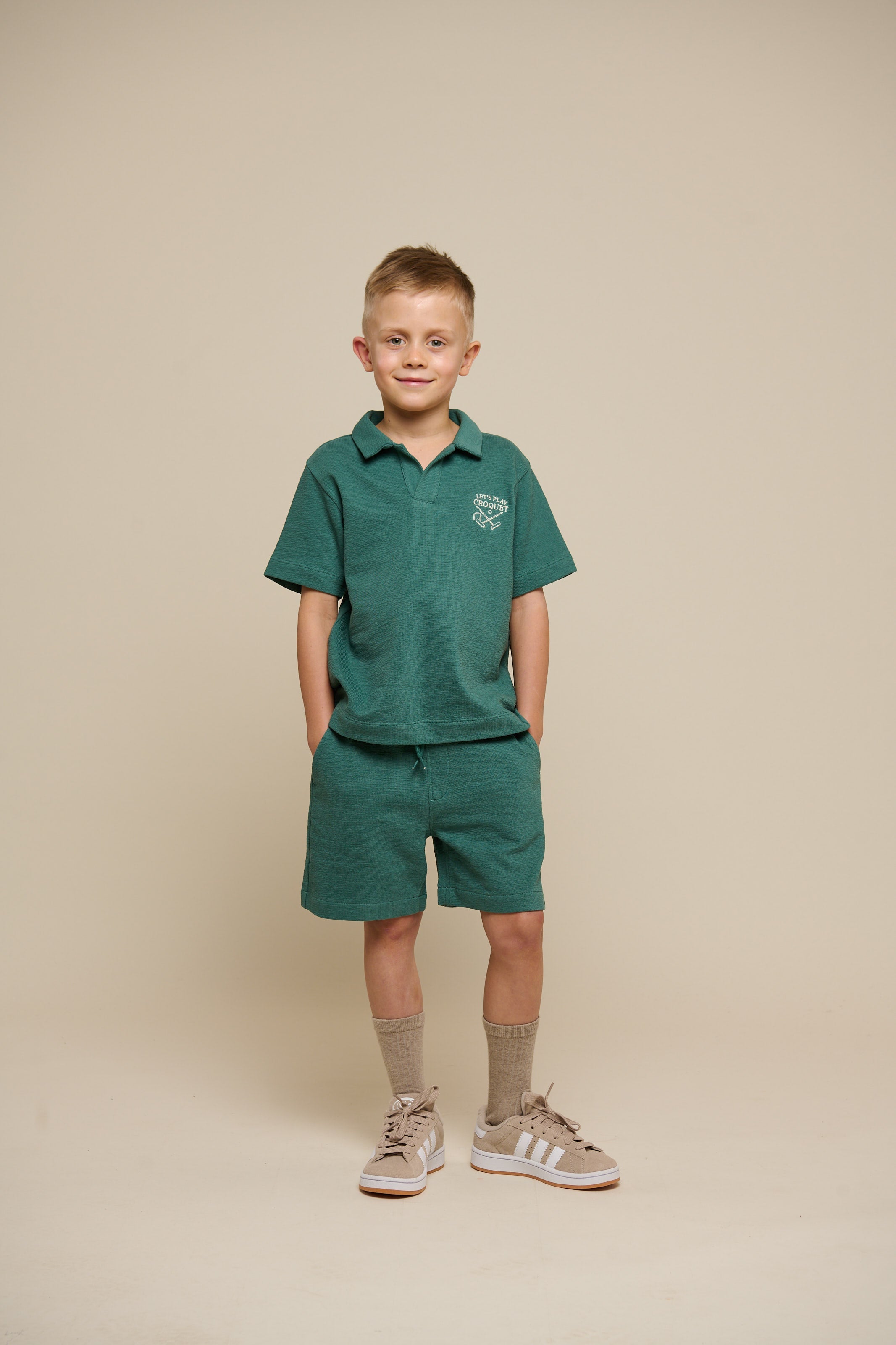 Gestructureerde Jersey Shorts - Tween - Tropical Green | 101220 Sonny
