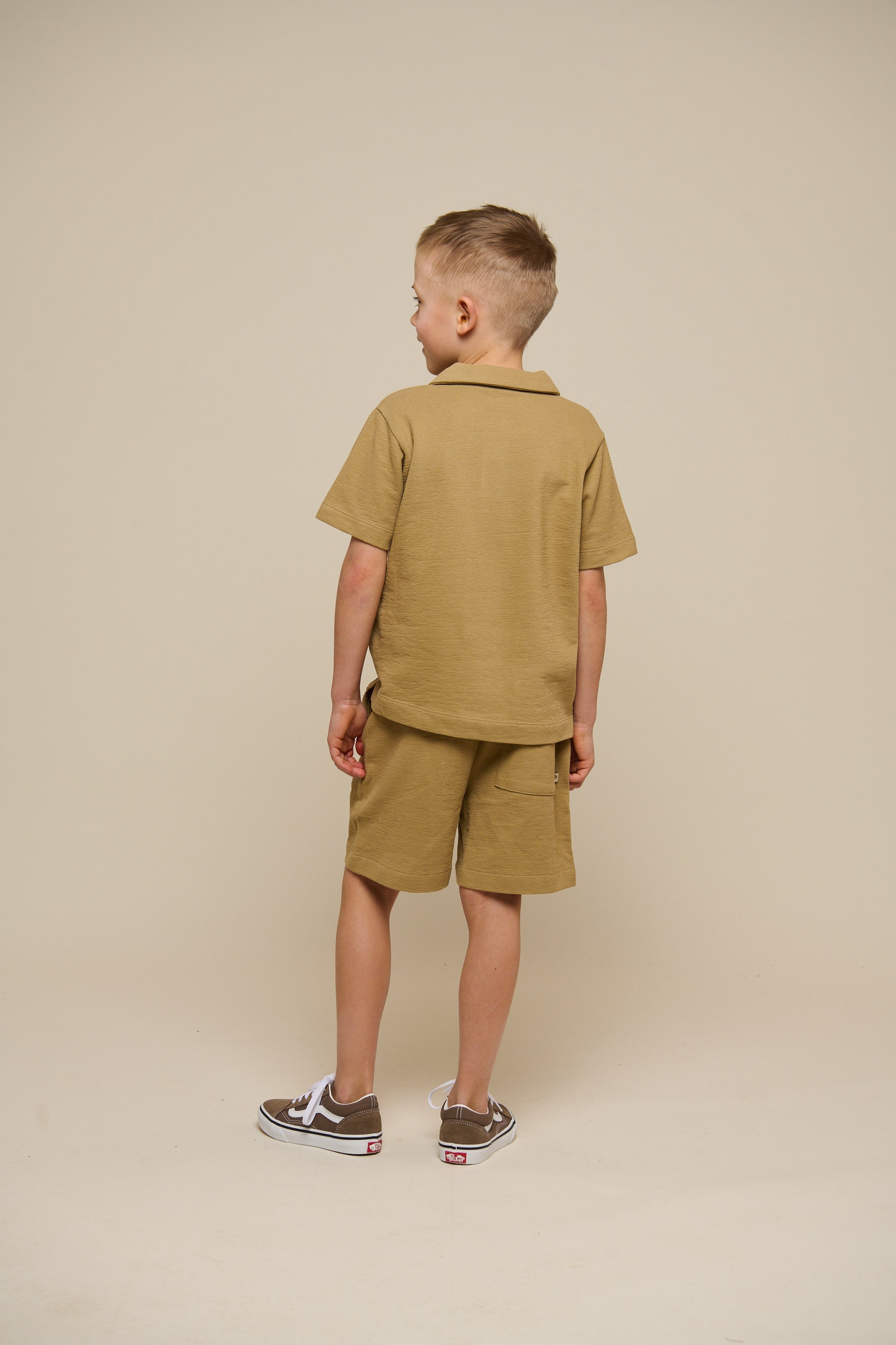 Gestructureerde Jerseyshorts - Tween - Khaki | 101222 Sonny