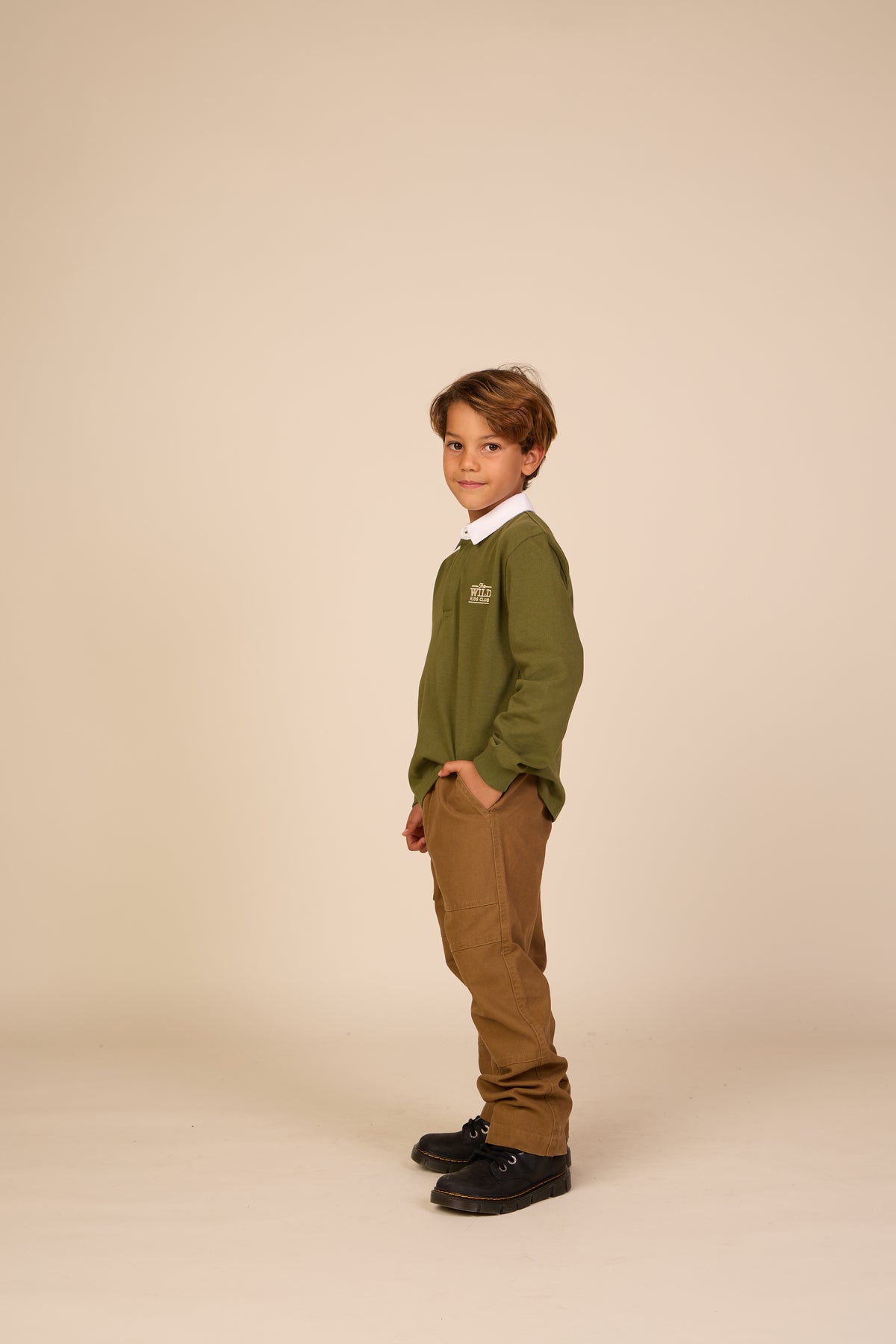 Canvas broek met opgestikte zakken Tween - Light Brown | 101534 Greyson