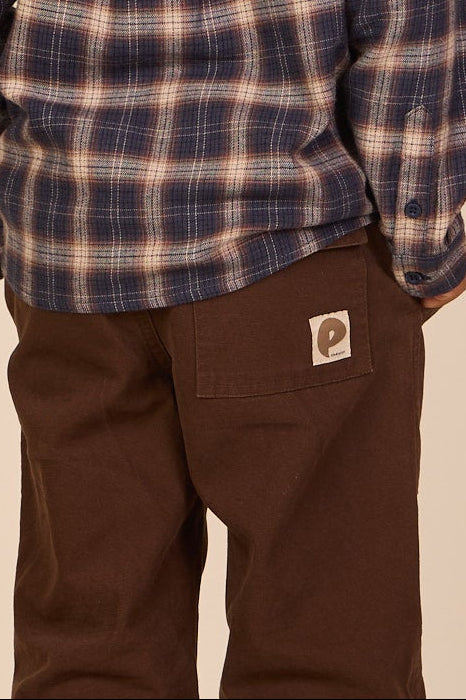 Canvas broek met opgestikte zakken Kids - Dark Brown | 101531 Greyson