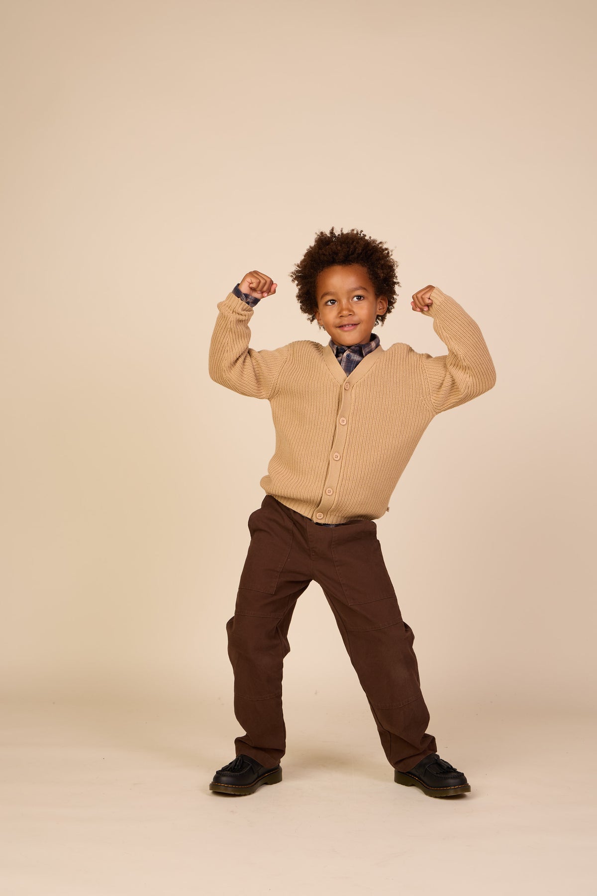Brioche gebreid vest - Tween - Beige | 101246 Clark