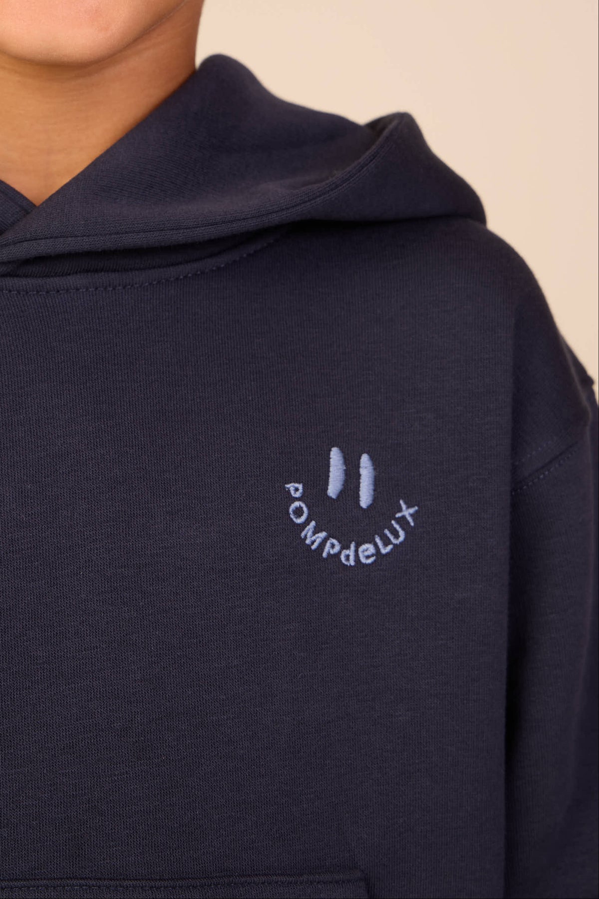 Hoodie met smileyborduursel Kids - Navy | 101579 Andrew