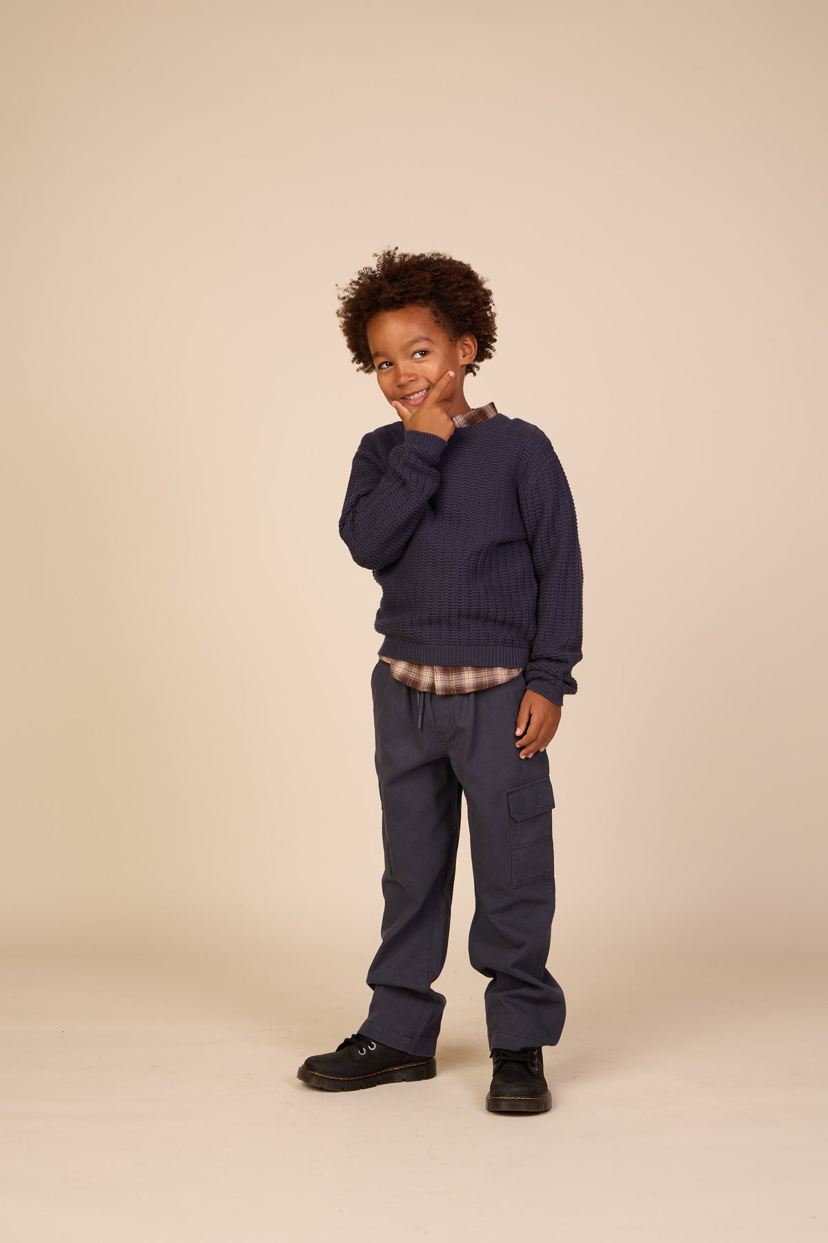 Effen Gebreid - Tween - Navy | 101282 Brady