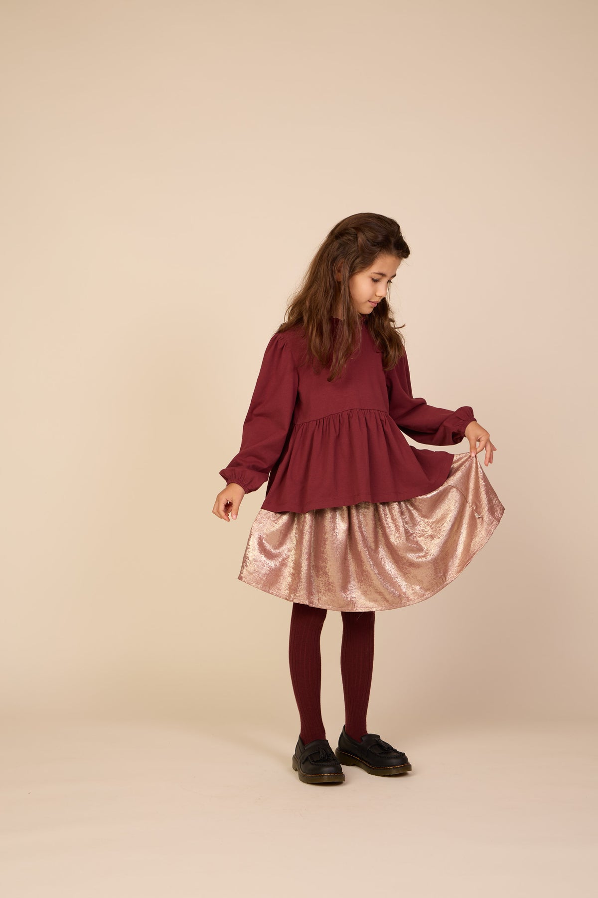 Rok met foliefinish Tween - Dusty Rose | 101674 Sylvia