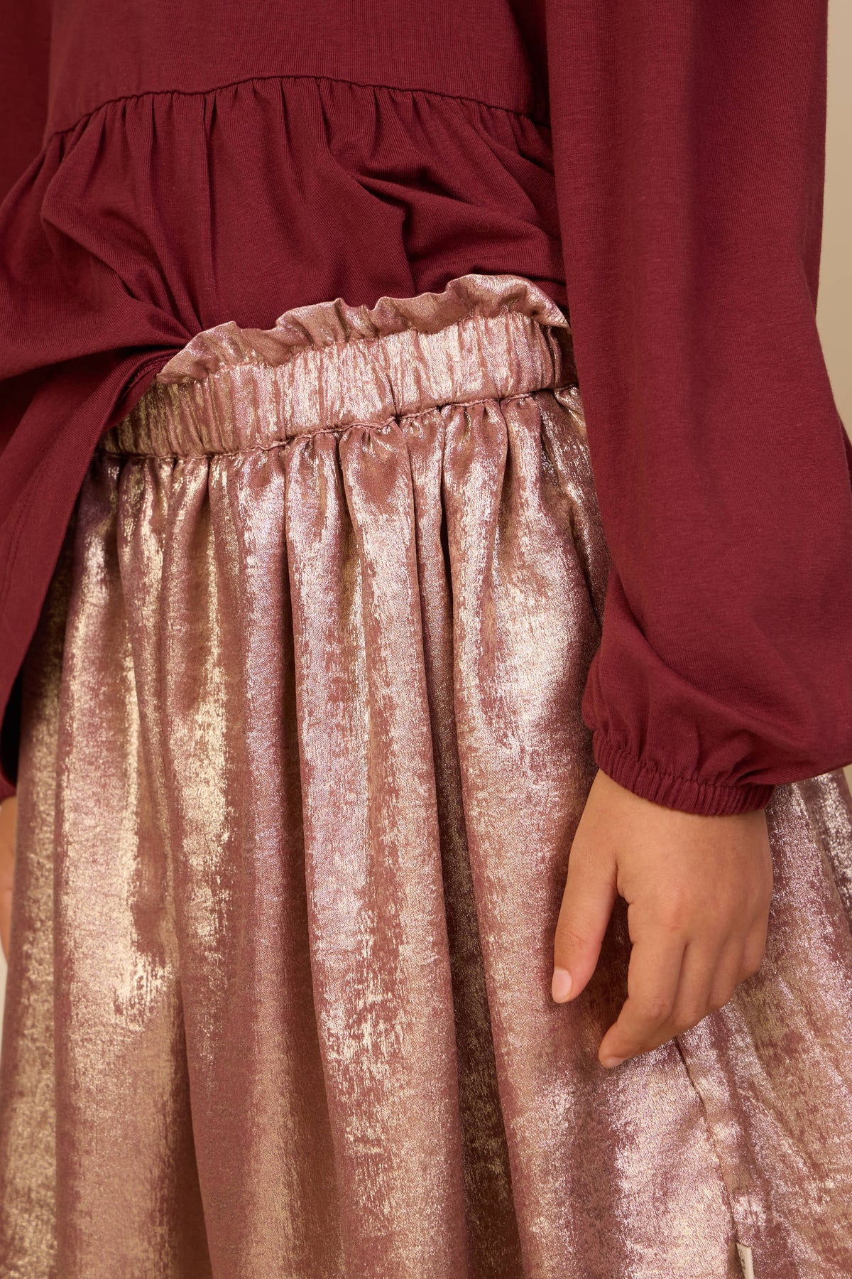 Rok met foliefinish Kids - Dusty Rose | 101673 Sylvia