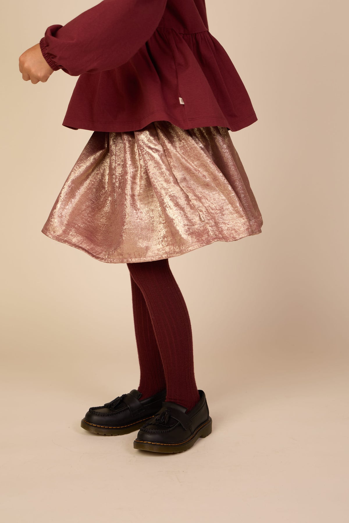 Rok met foliefinish Tween - Dusty Rose | 101674 Sylvia