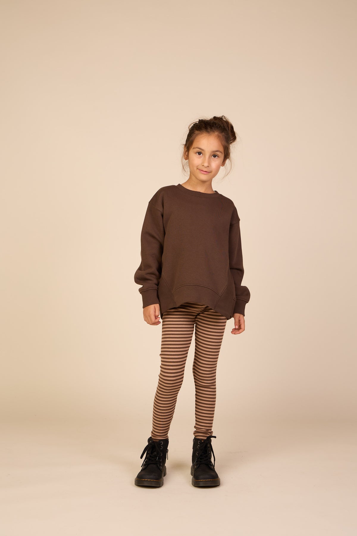 Gestreepte riblegging Tween - Brown/Light Brown | 101611 Gloria