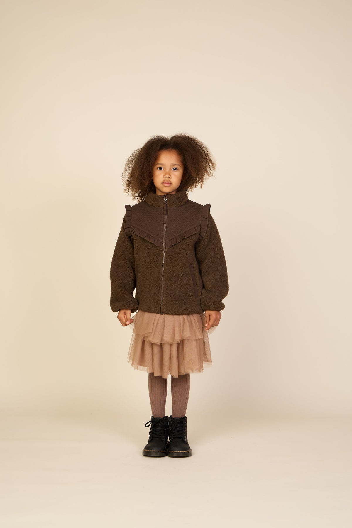 Teddyjas met gewatteerde pas Tween - Dark Brown | 101684 Hailey