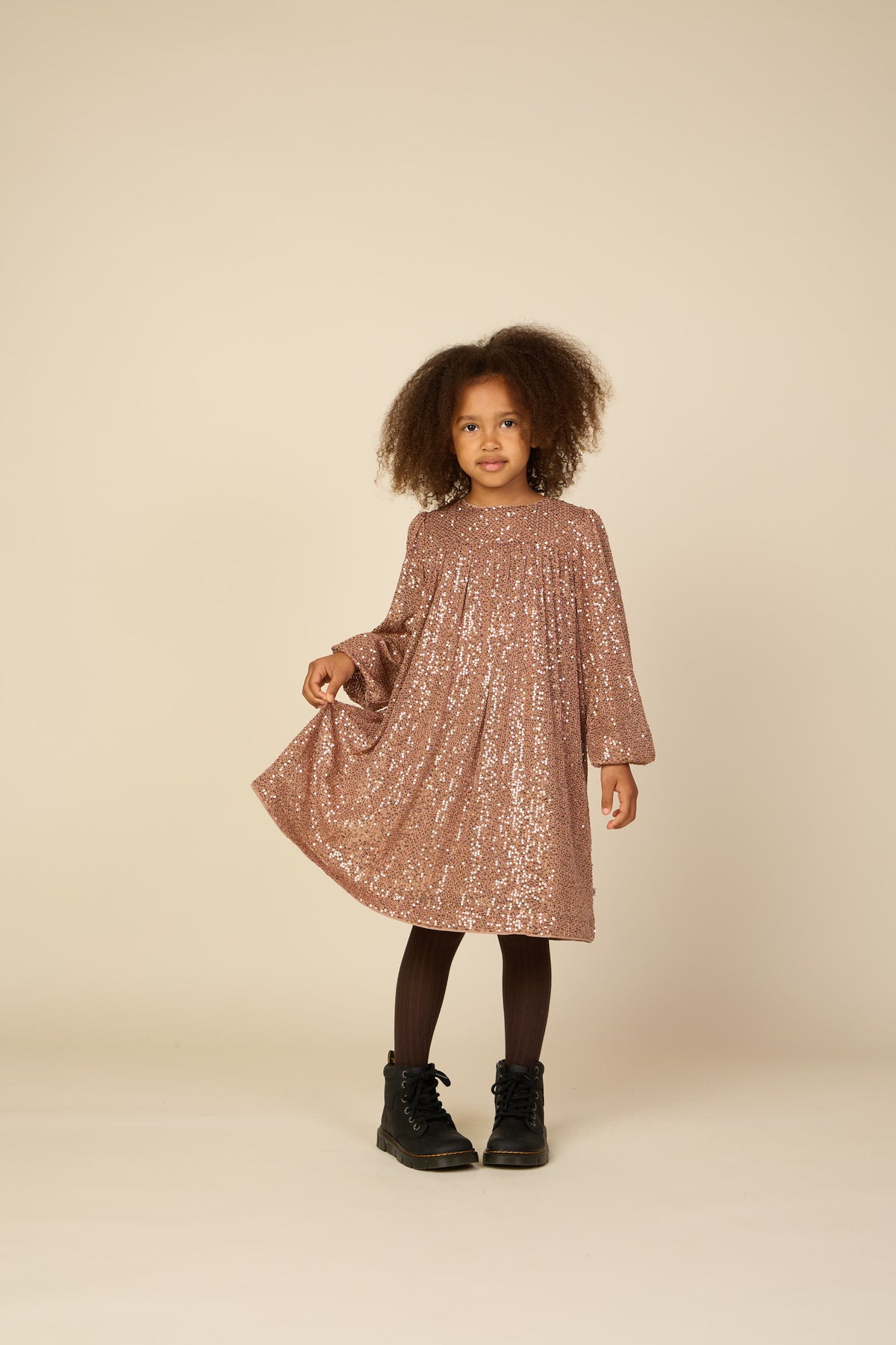 Paillettenjurk Tween - Light Brown | 101676 Amber