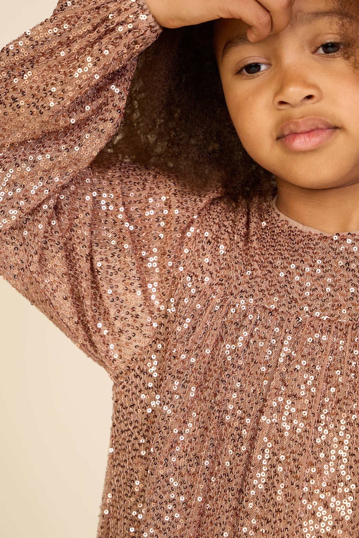 Paillettenjurk Tween - Light Brown | 101676 Amber