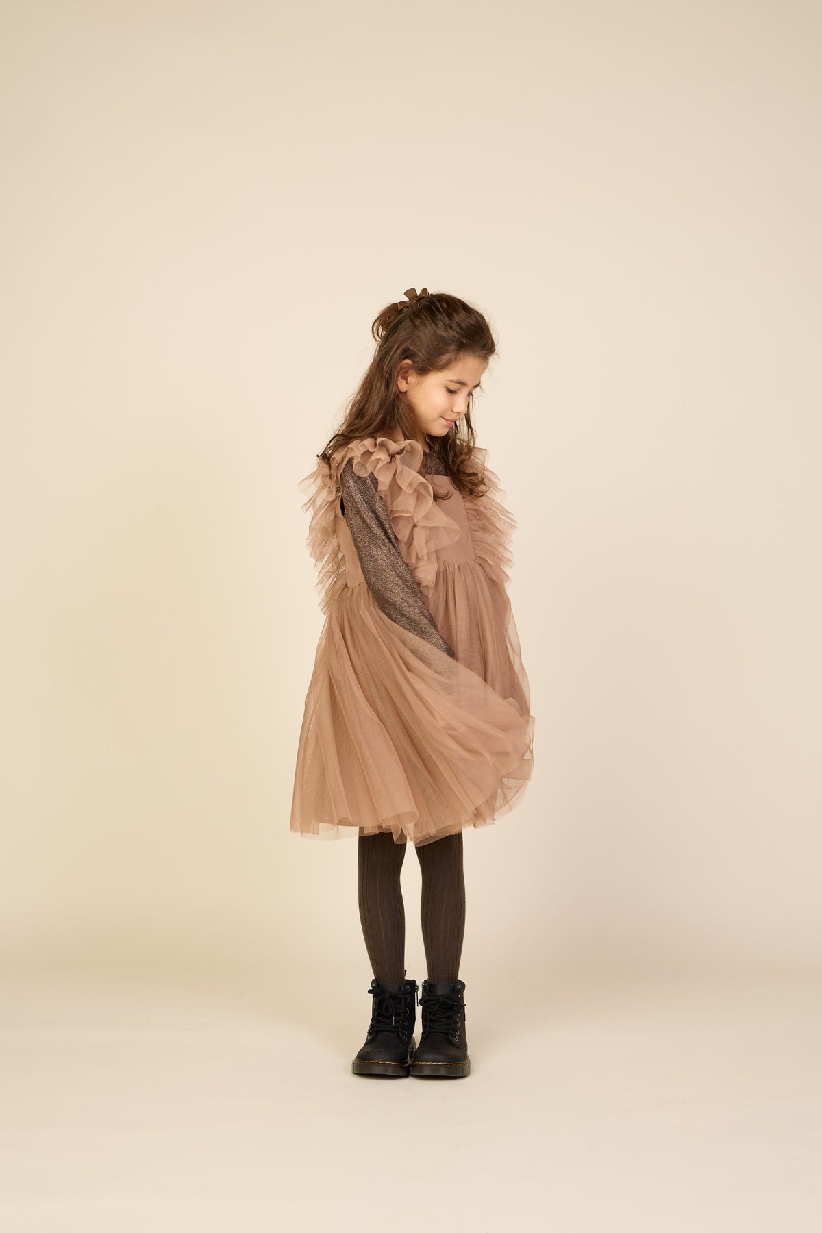 Tule jurk Tween - Light Brown | 101510 Bianca