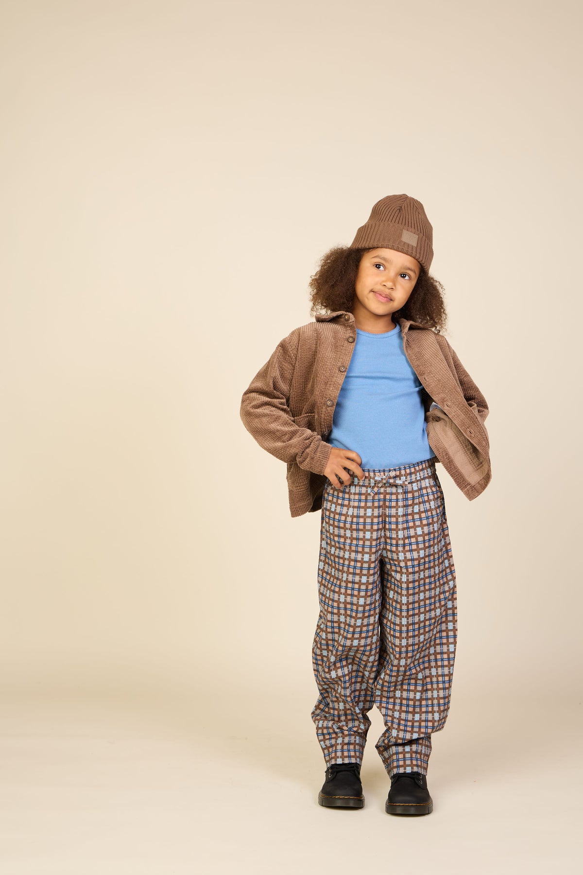 Geruite katoenen broek Tween - Blue | 101492 Penny