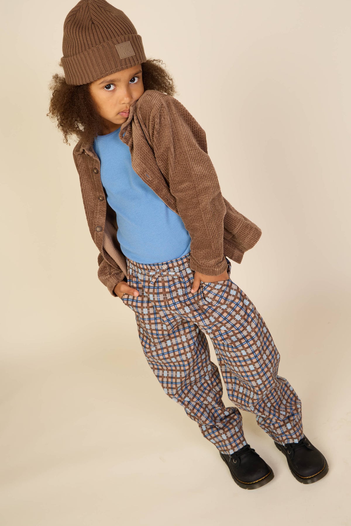 Geruite katoenen broek Tween - Blue | 101492 Penny