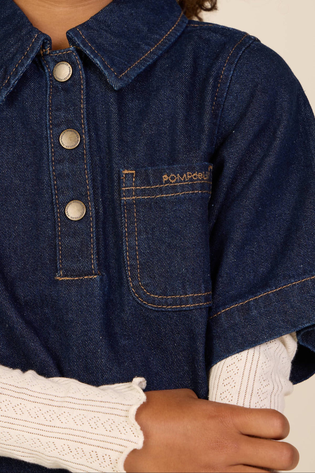 Denim jurk Kids - Dark Blue | 101618 Alison
