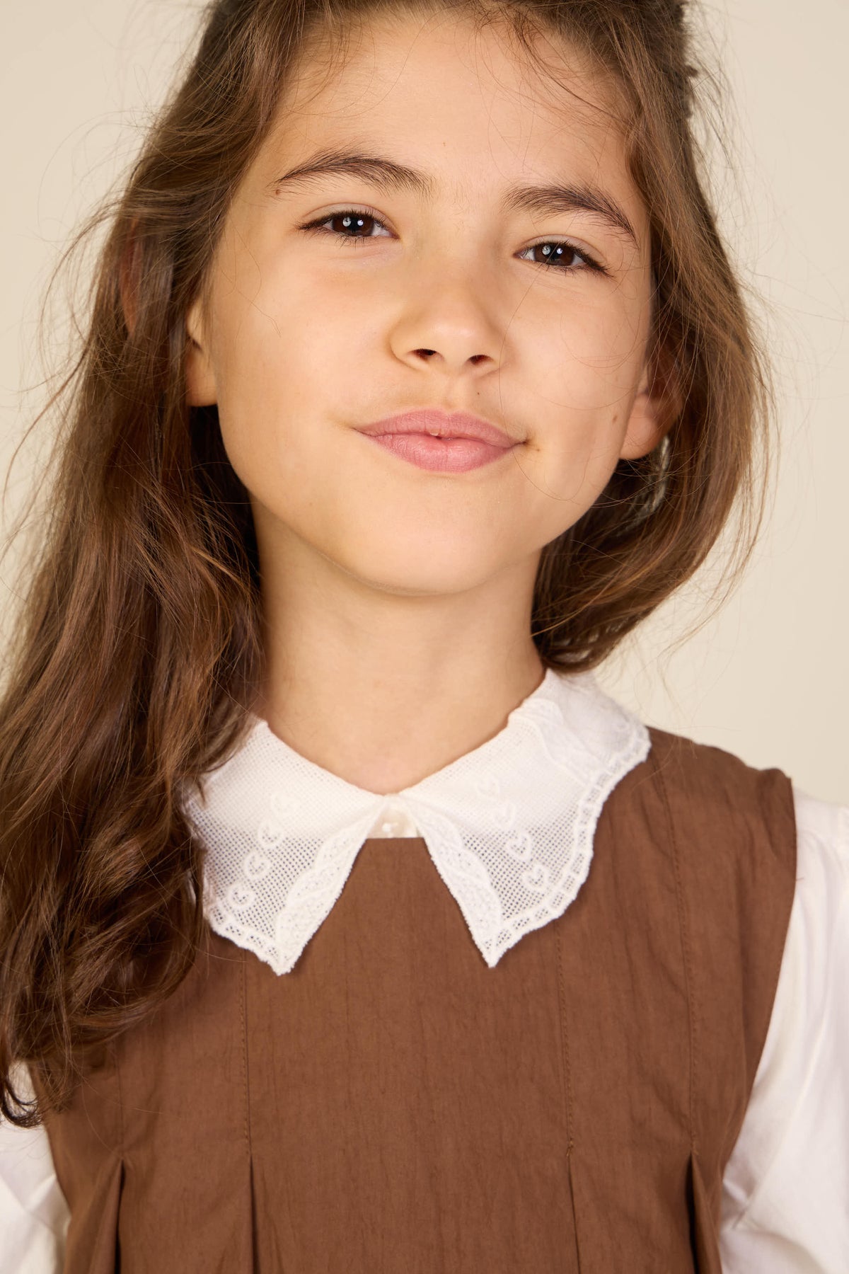 Katoenen blouse met kanten kraag Tween - Offwhite | 101460 Holly