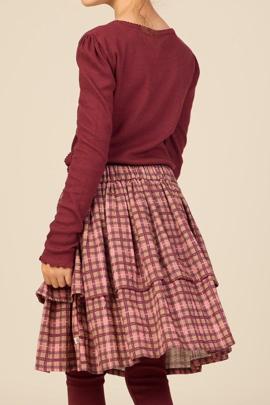 Geruite katoenen rok Kids - Rose | 101497 Penny