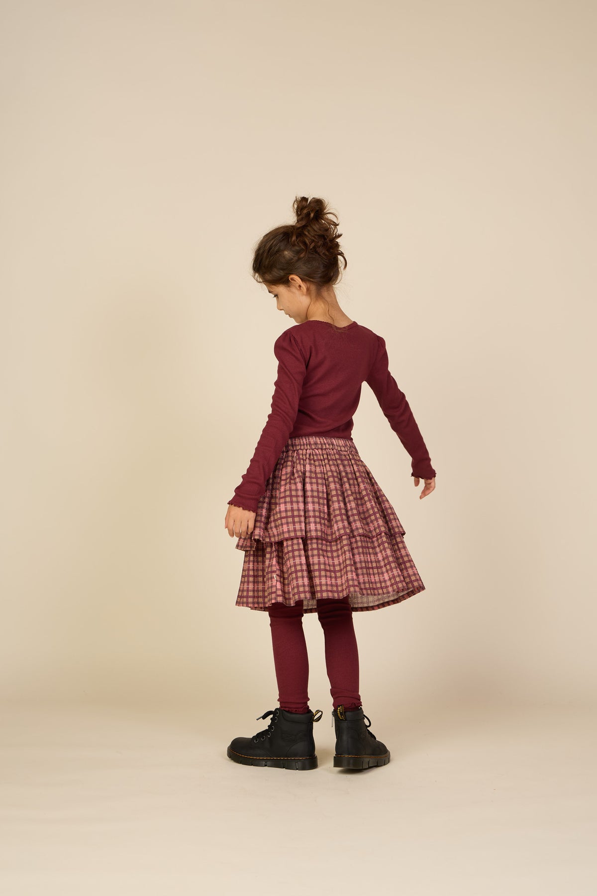 Geribd langarmshirt in modalmix Tween - Bordeaux | 101562 Lottie