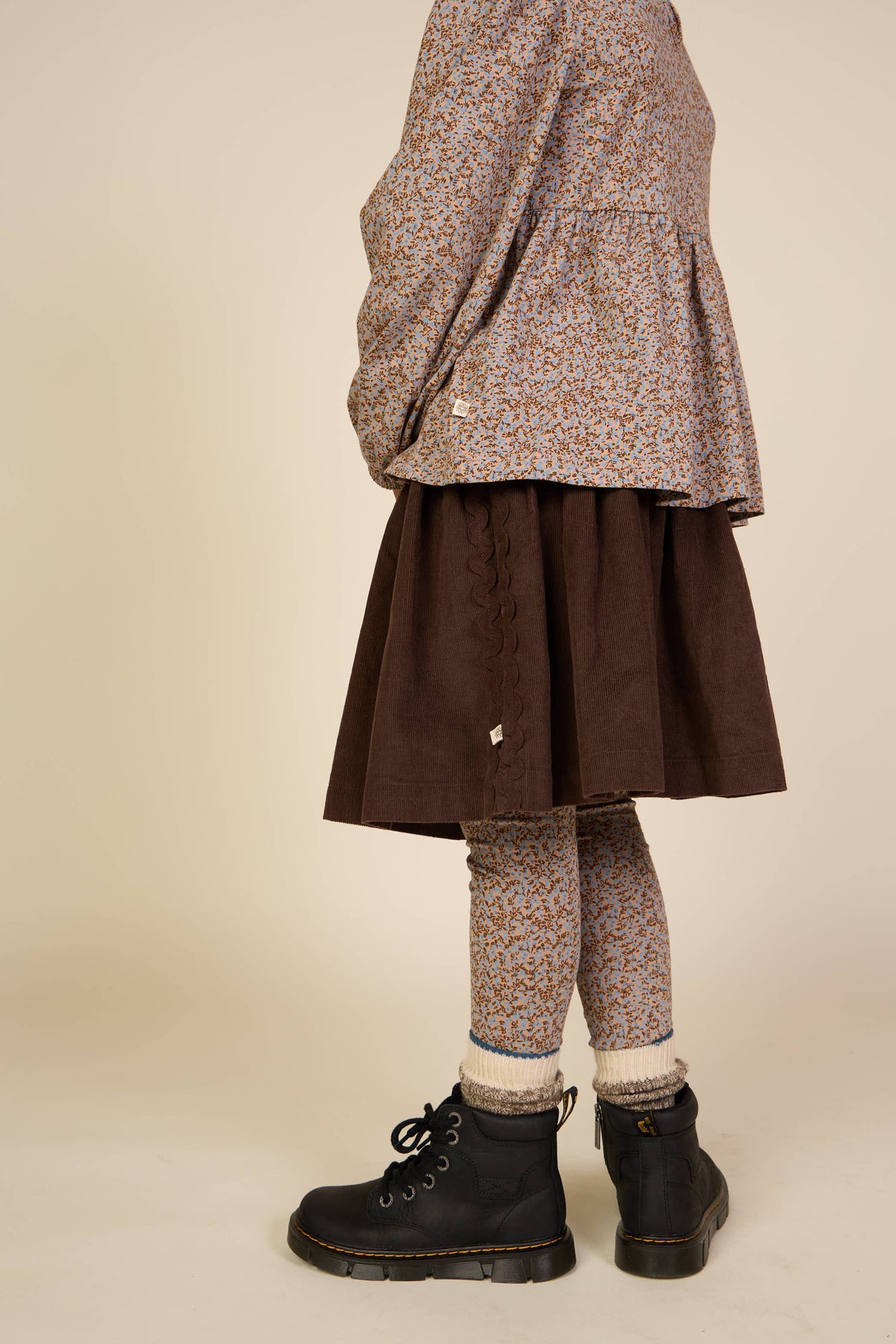 Jersey legging met print Tween - Blue/Brown | 101550 Heidi