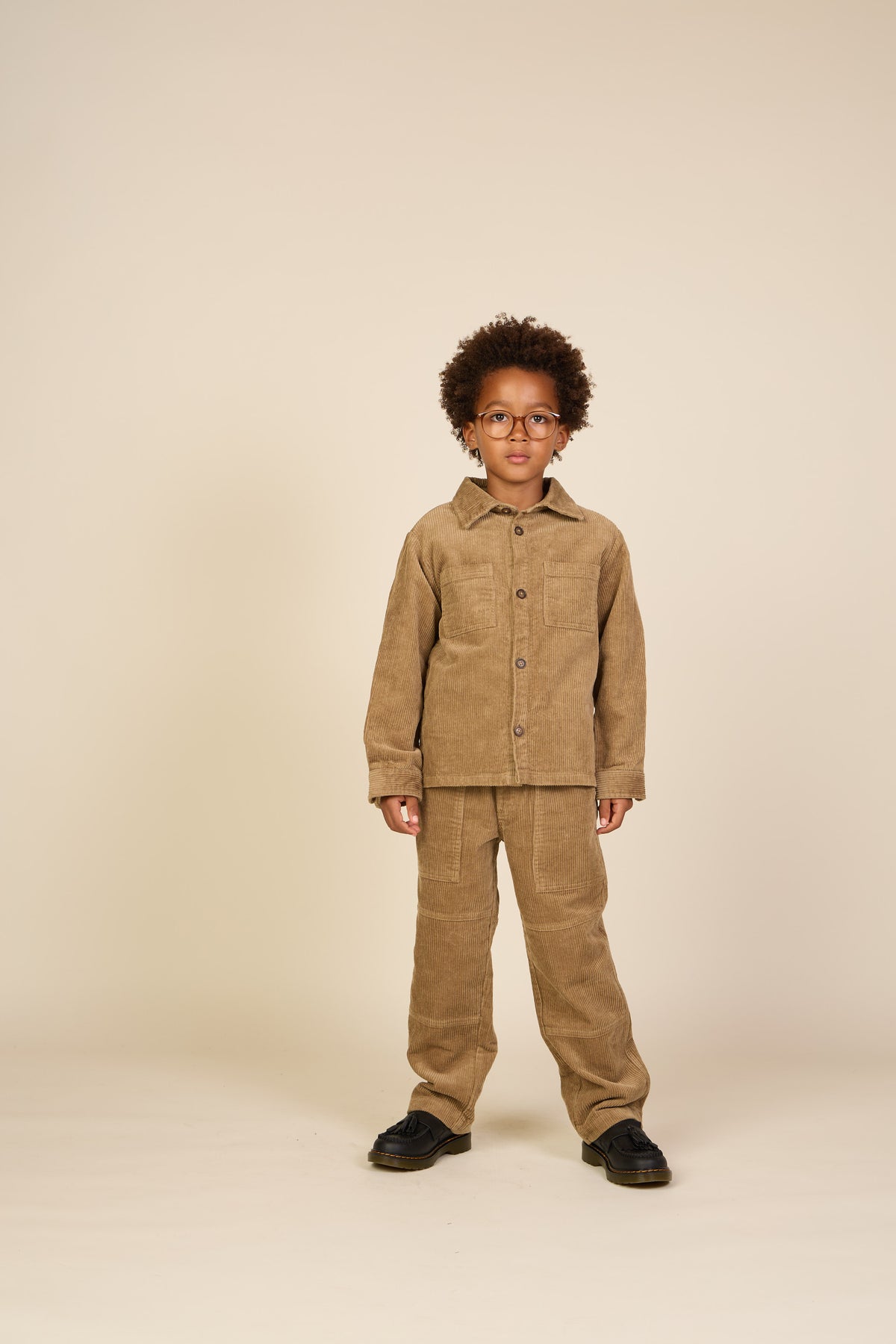 Corduroy overshirt met opgestikte zakken Tween - Khaki | 101540 Reed