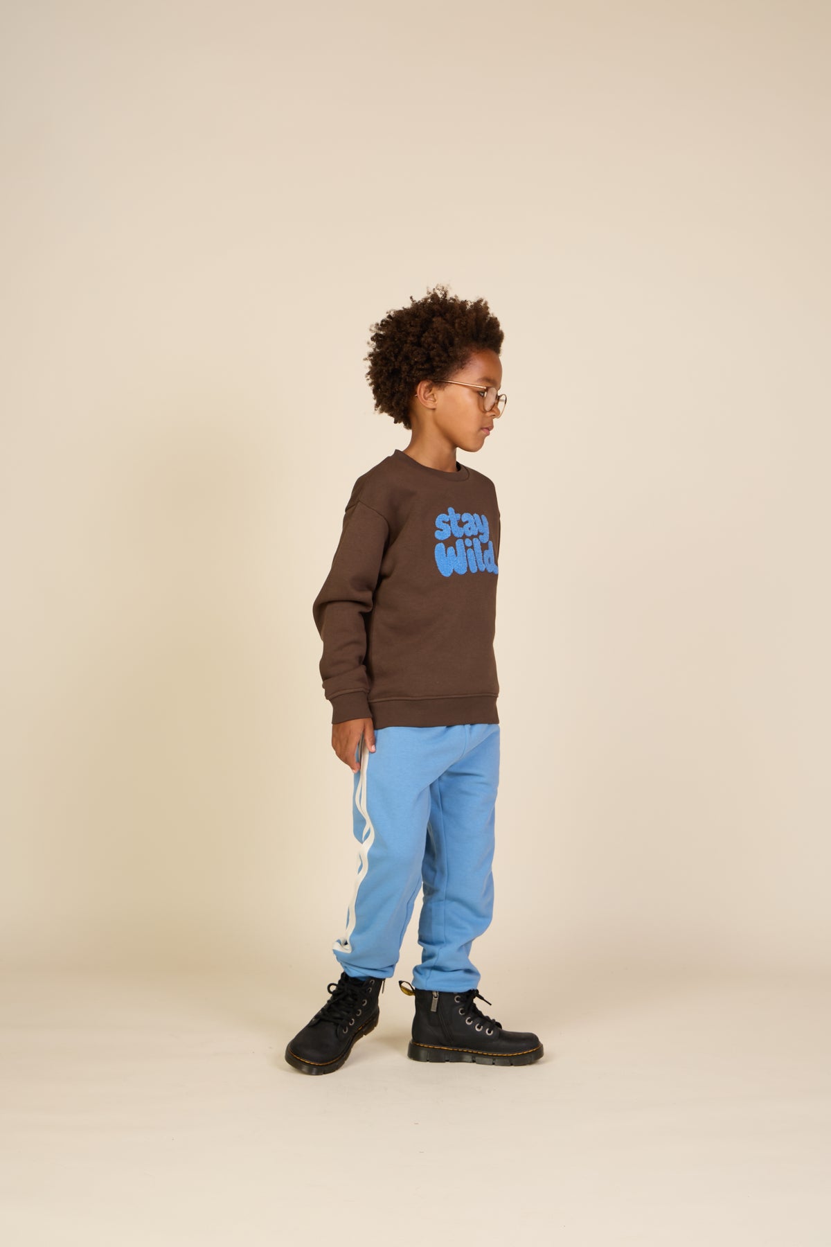 Sweatpants met Tape - Tween - Dusty Blue | 101258 Carter
