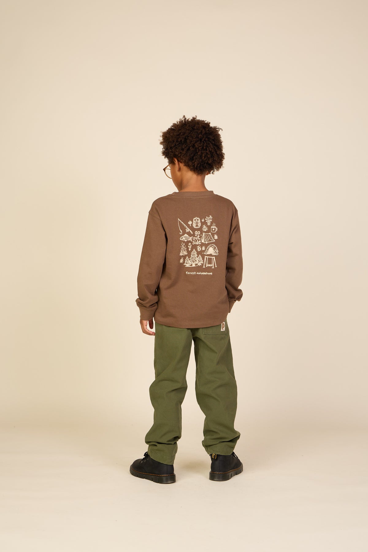 Canvas broek met opgestikte zakken Tween - Moss Green | 101536 Greyson