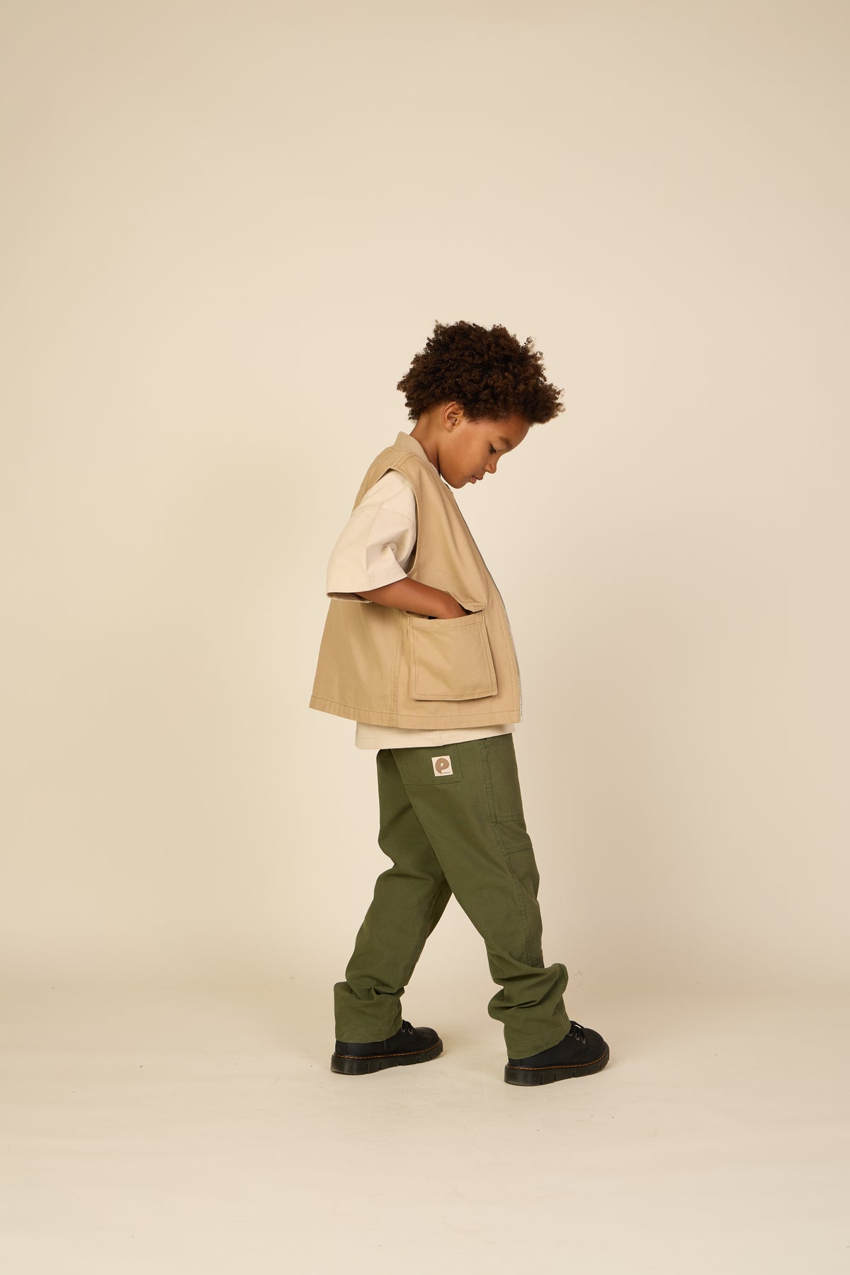 T-shirt met Zak - Tween - Light Sand | 101147 Jasper