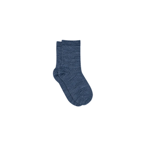 MP Geribde wollen sokken Tween - Blue Melange | 101722 MP 718
